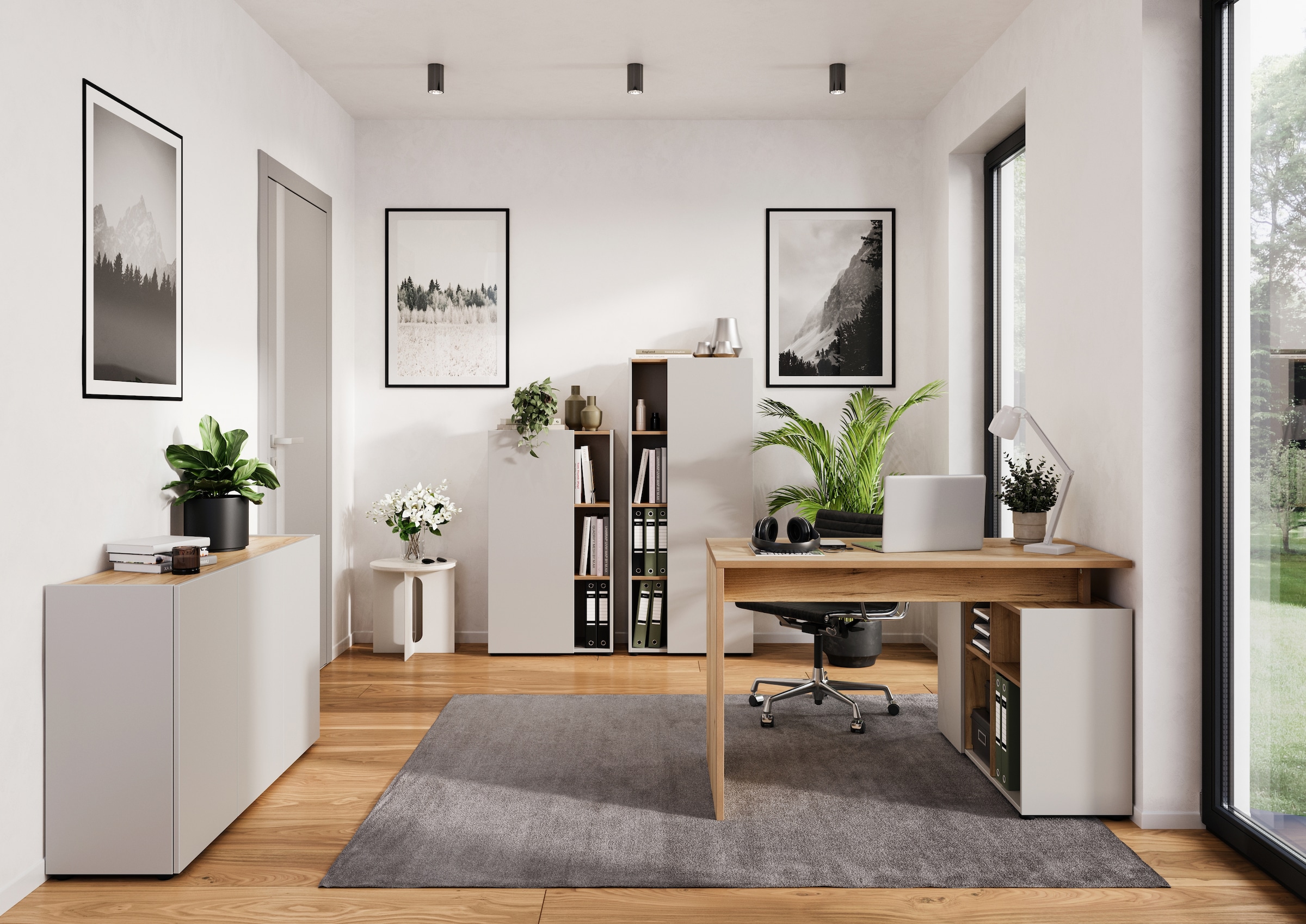 GERMANIA Ensemble de meubles de bureau »Adrano« 3 cuis tlg. mit integriertem Sideboard