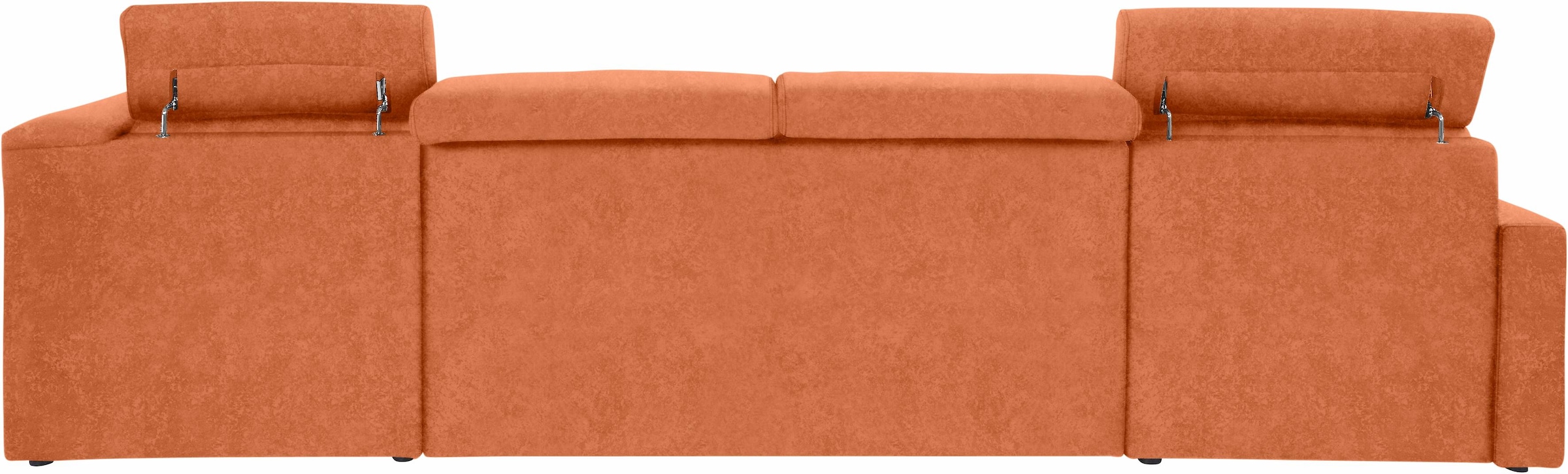 DOMO collection Paysage de salon »Ava moderne Sitzheftung mit toller Doppelnaht, komfortabel, U-Form« mit Federkern, wahlweise mit Kopfteilverstellungen