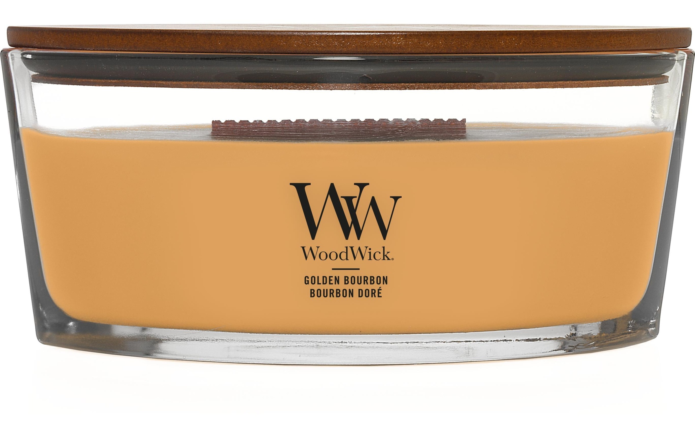 Woodwick Duftkerze »Golden Bourbon Ellipse«