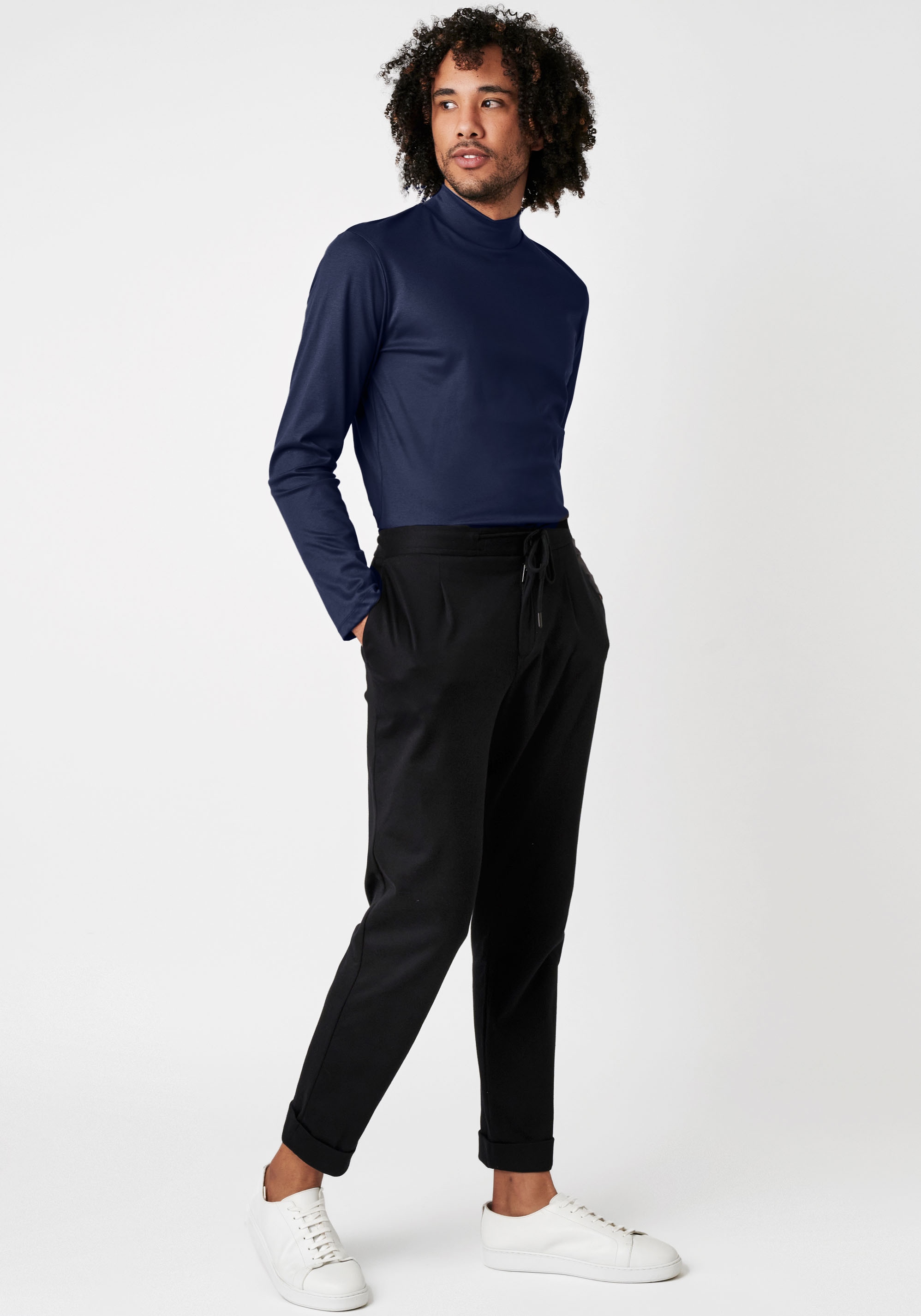 DESOTO Rollkragenshirt »Jersey Rollkragenshirt langarm« Stretch-Qualität