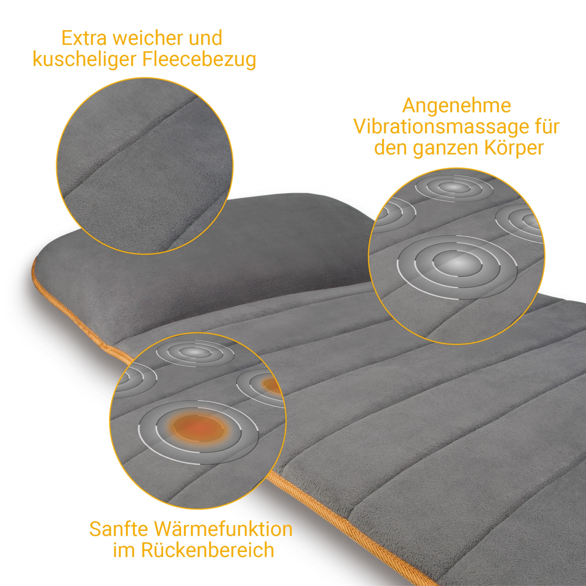 Medisana Tapis de massage »MM 825« 4 Massagezonen,je 2 Intensitätsstufen,5 Massageprogramme,Wärmefunktion