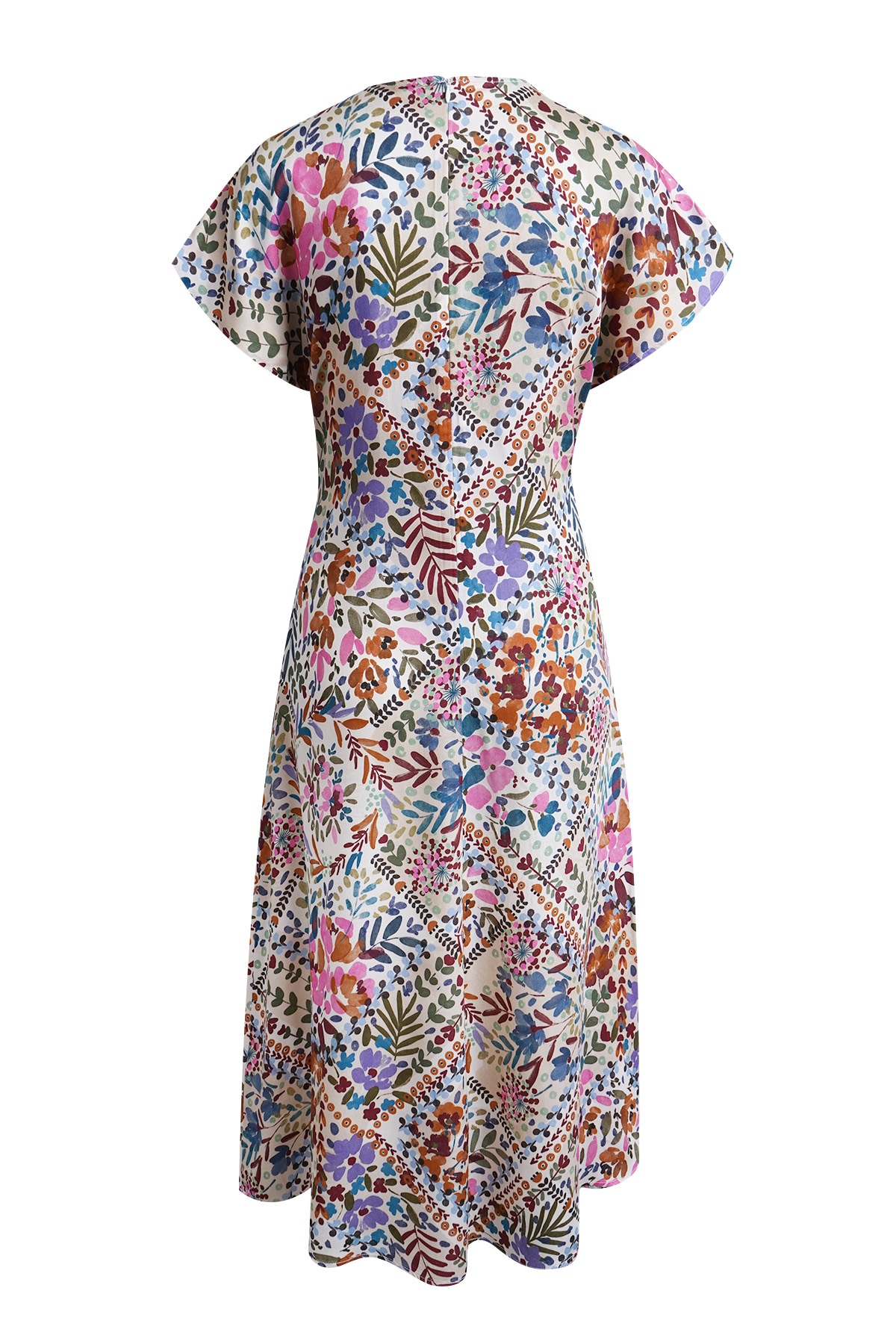 Smith & Soul Robe midi Poches pour les mains avec imprimé intégral, col en V