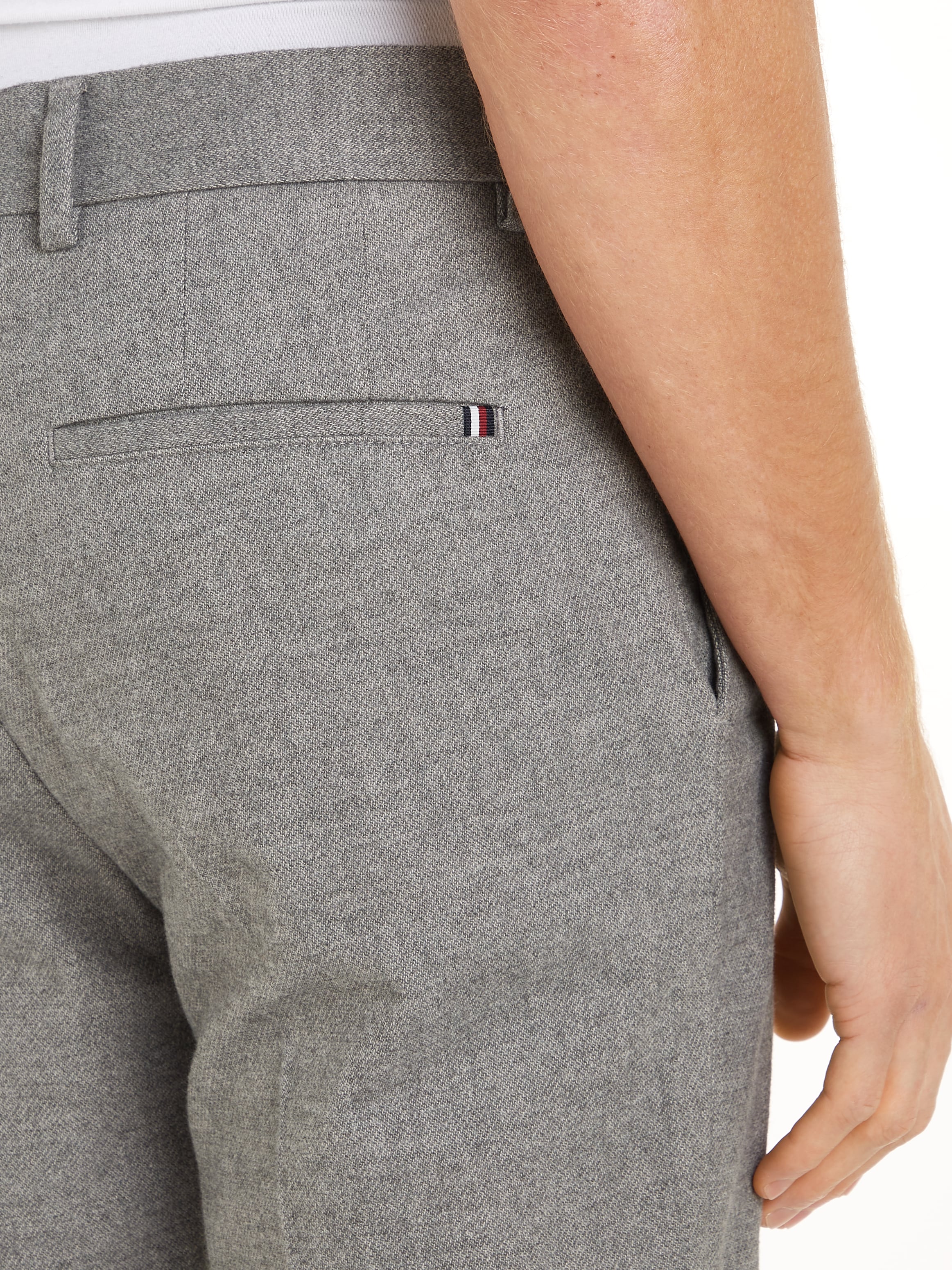 Tommy Hilfiger Pantalon 5 poches »DC DENTON BRUSHED MARL«  meliertes Design, mit Bügelfalten