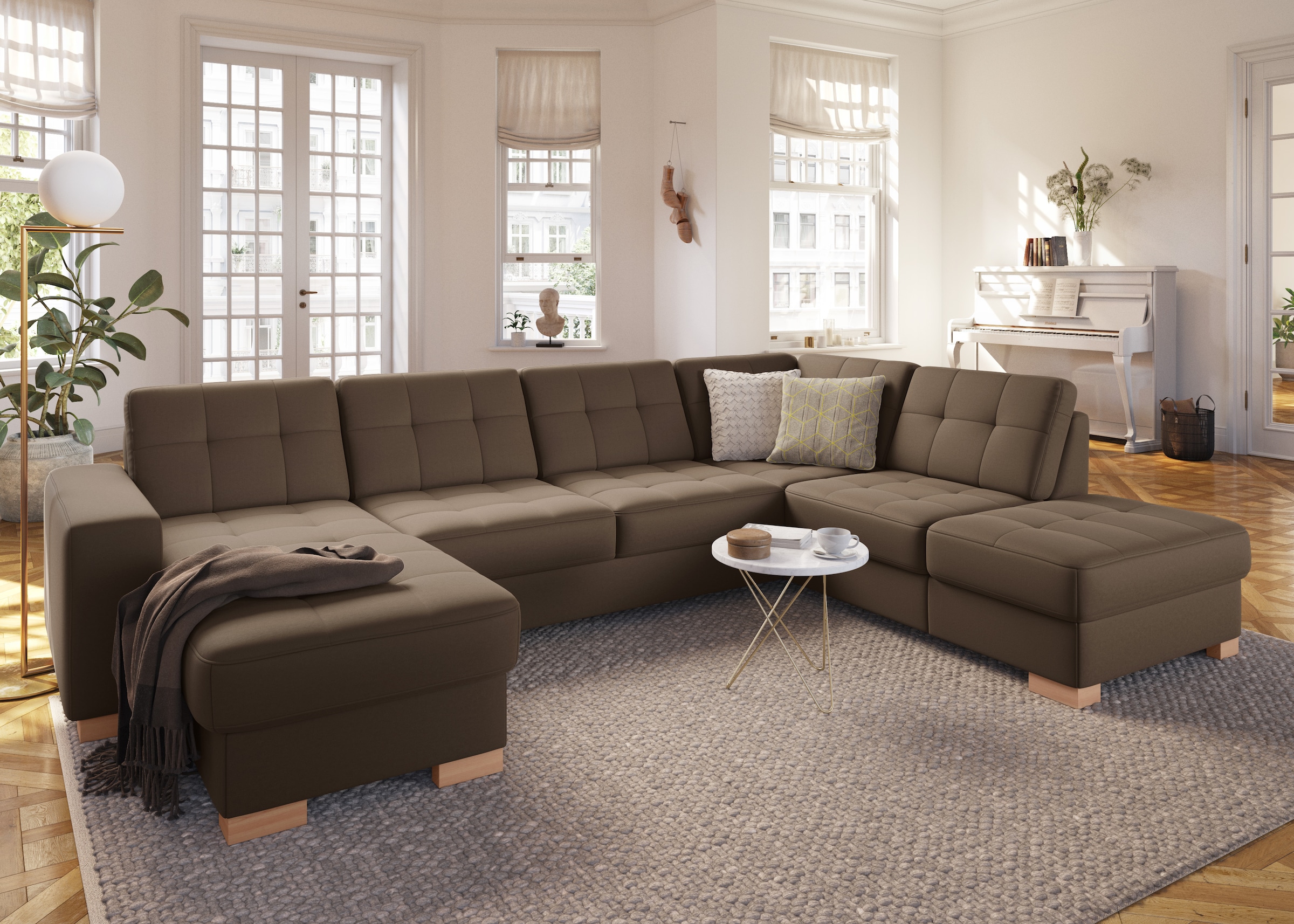 sit&more Paysage de salon »Quincy U-Form« wahlweise mit Bettfunktion und Bettkasten