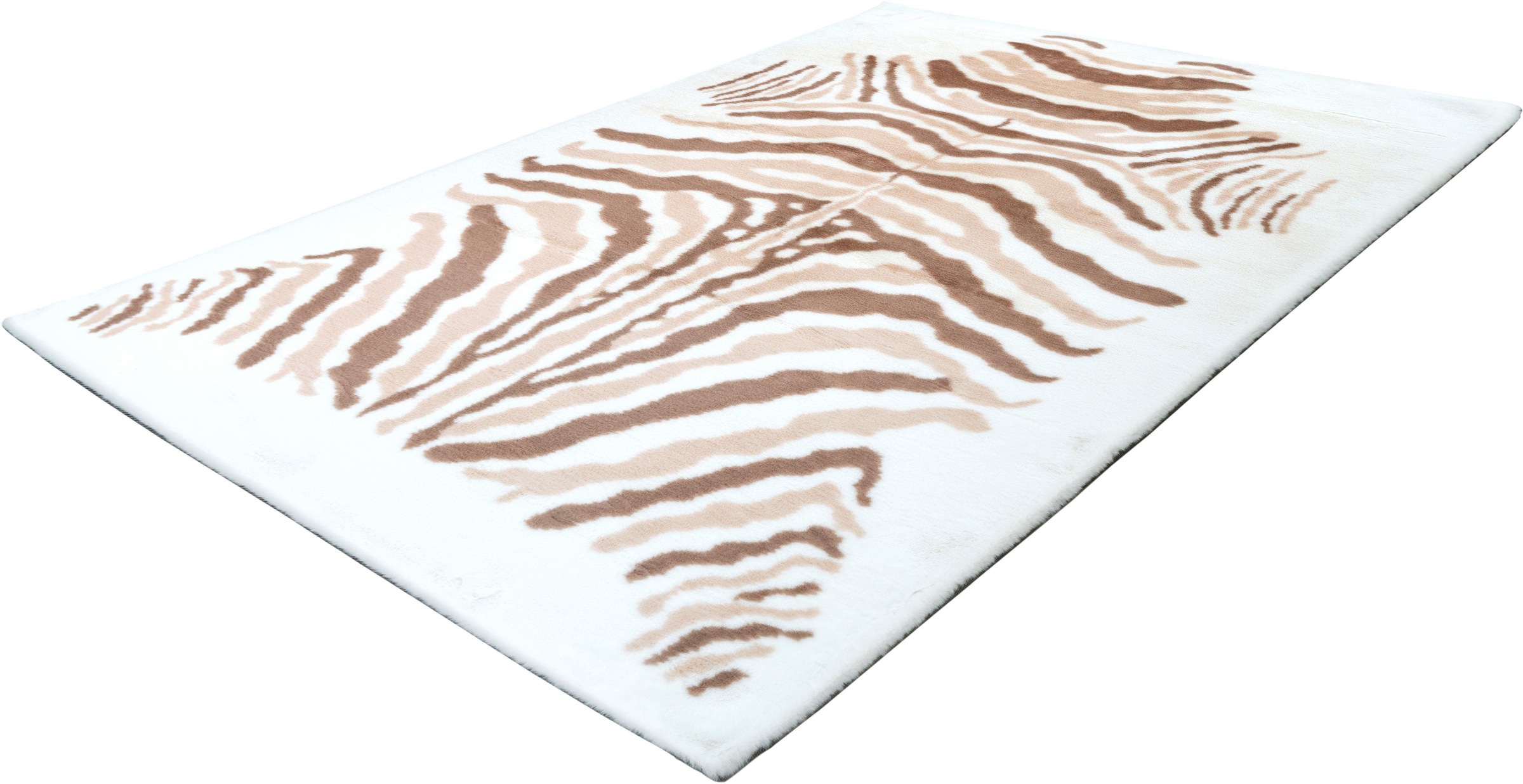 my home Hochflor-Teppich »Elias« rechteckig 30 mm Höhe Fell-Optik, Wohnzimmer