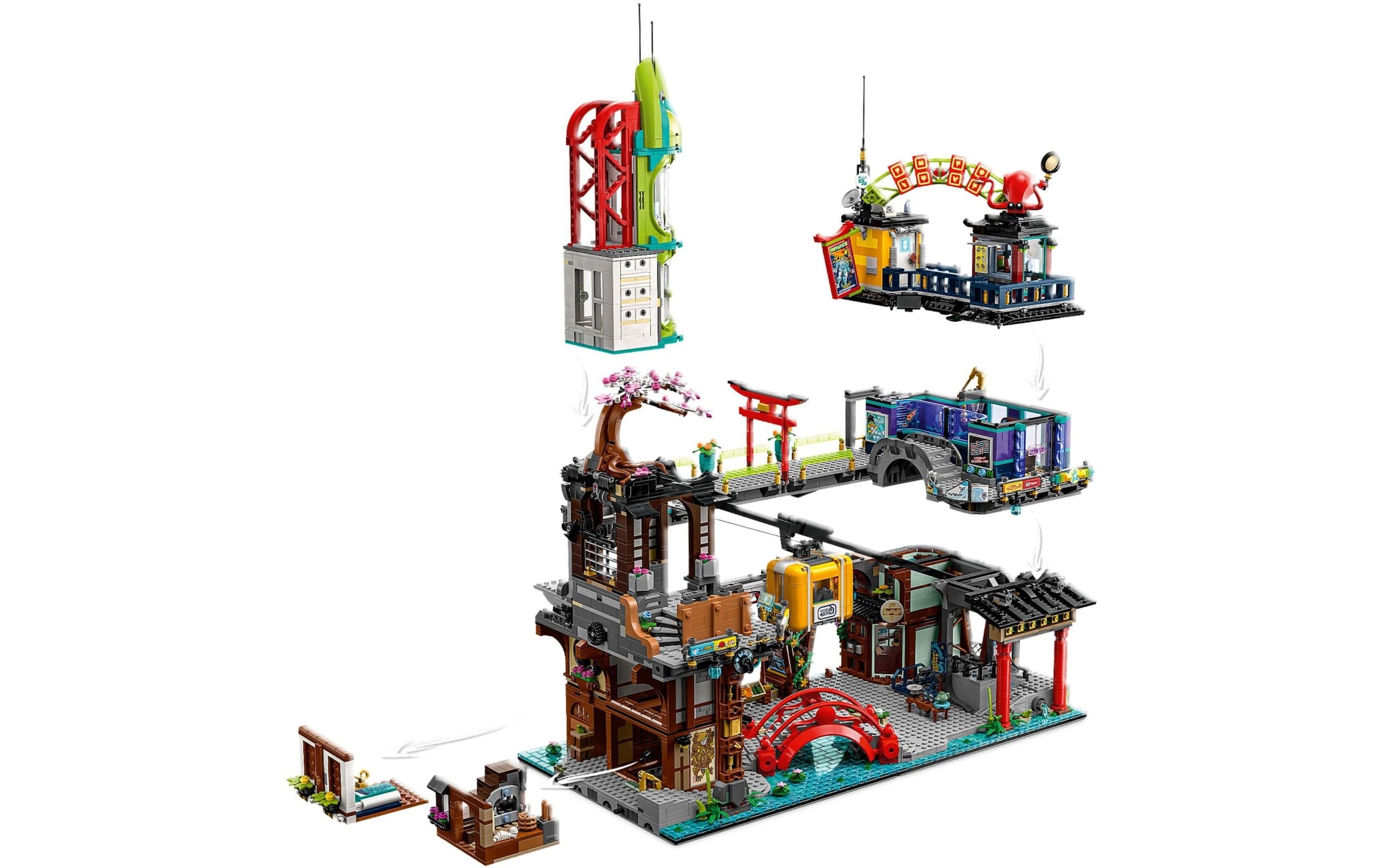 LEGO® Briques de jeu »Ninjago Die Märkte von Ninjago City 71799«
