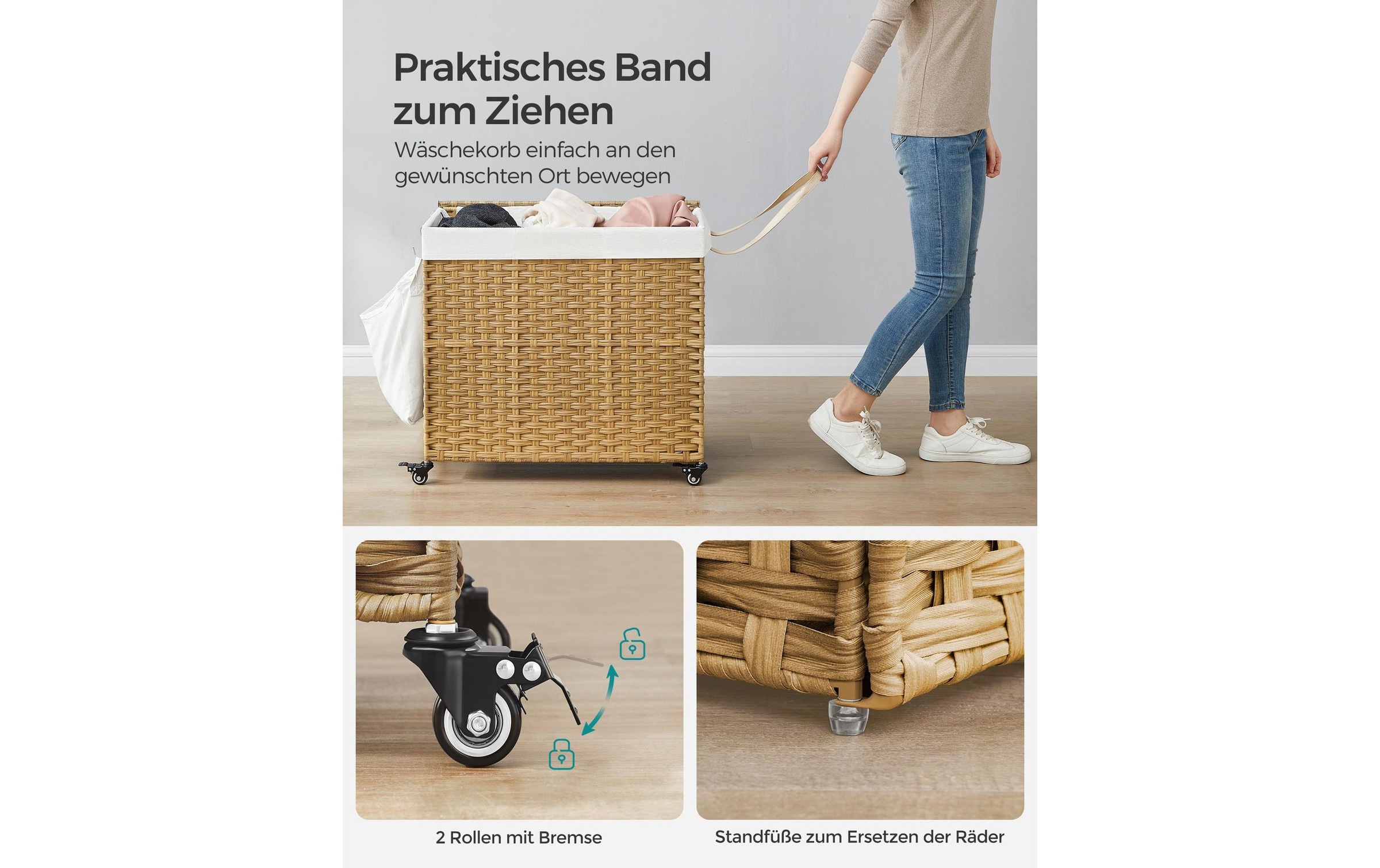 SONGMICS Wäschekorb »160 l«