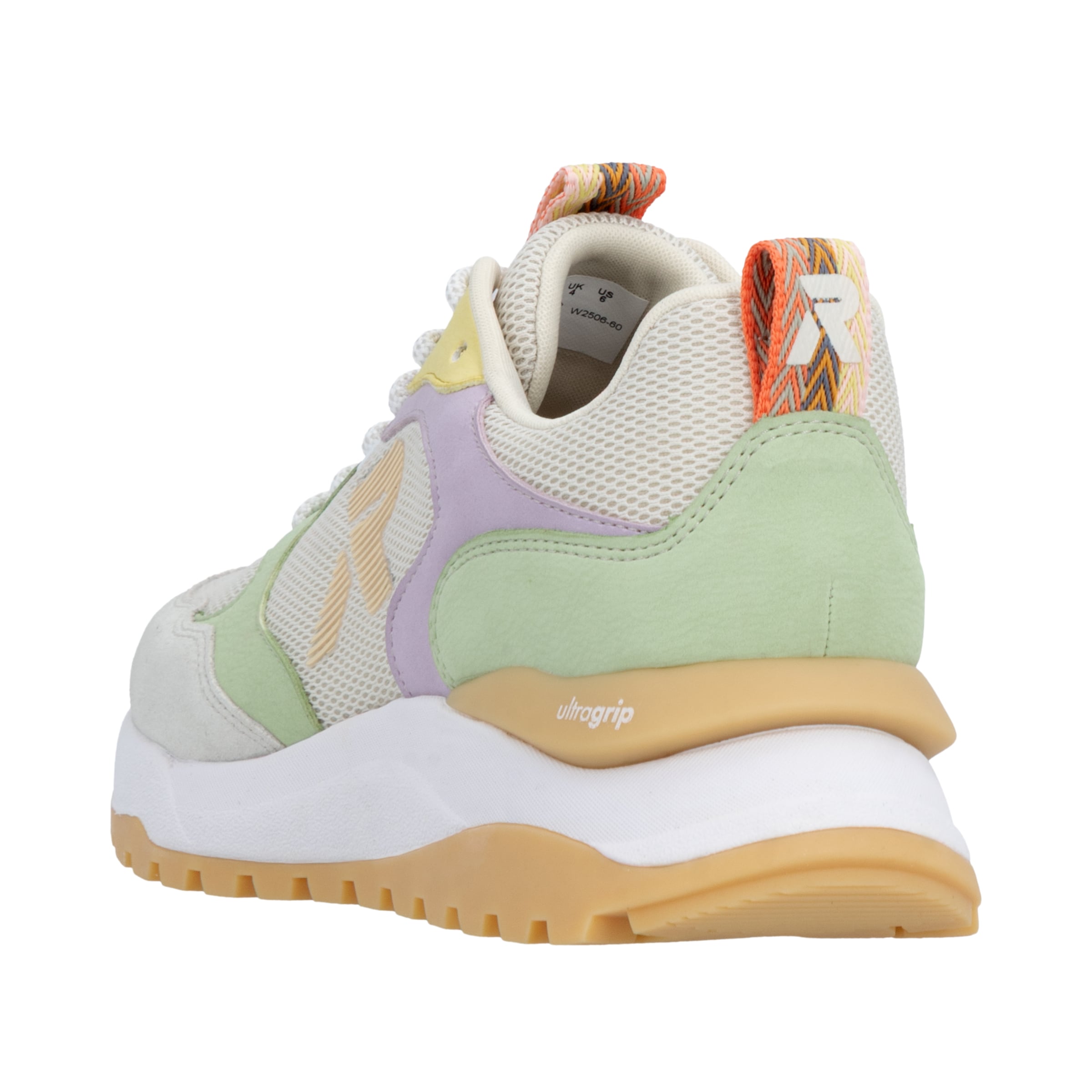 RIEKER Sport Baskets compensées  chaussure à lacets, sneaker décontracté, chaussure basse avec col rembourré