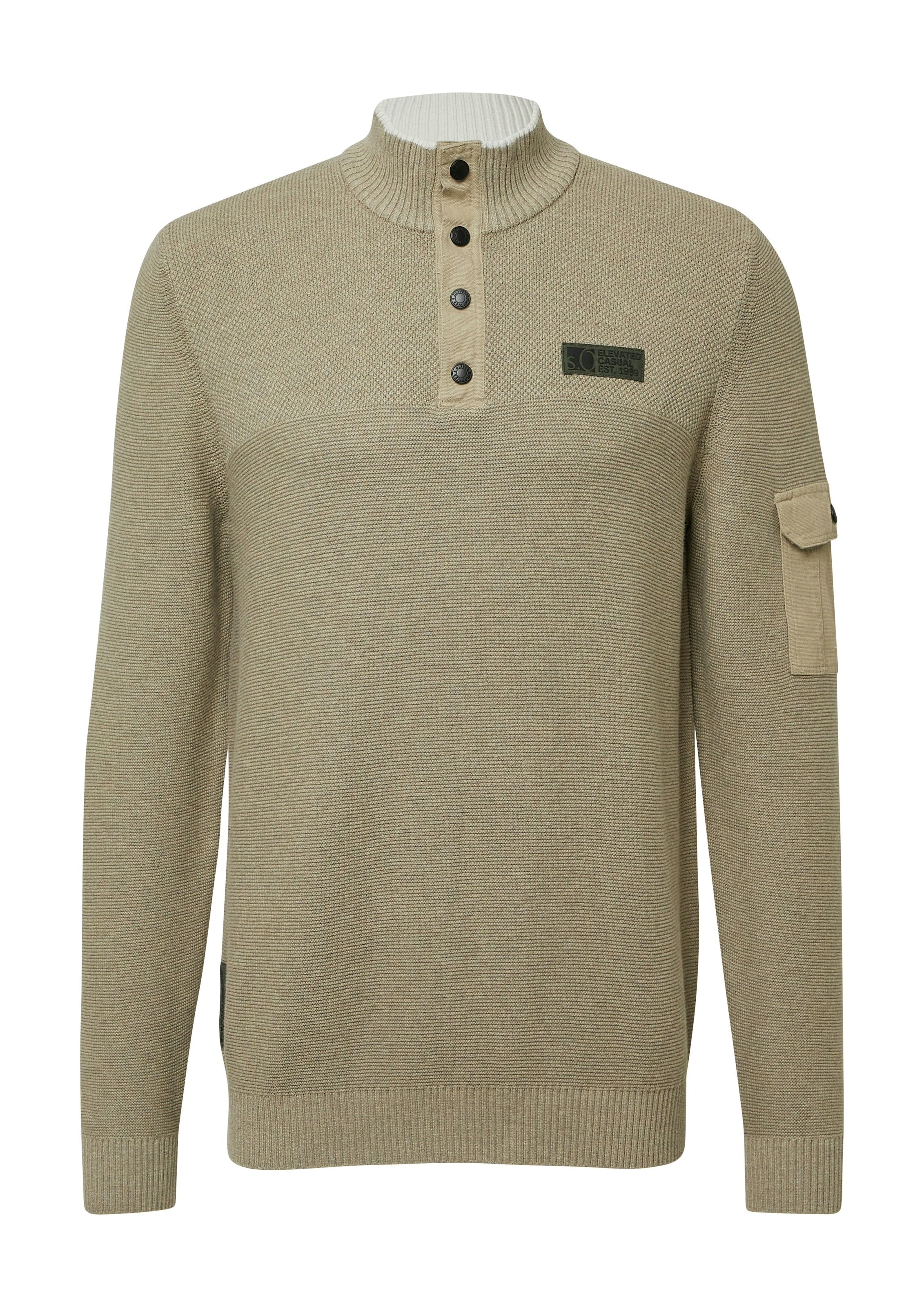 s.Oliver Pull en tricot avec broderie logo