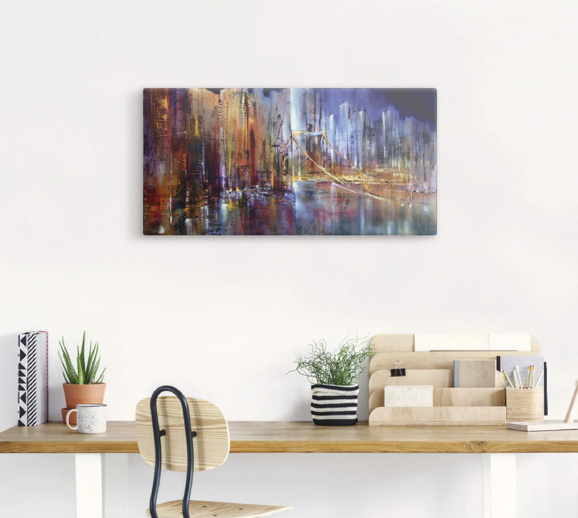 Artland Leinwandbild »Stadtansicht I« Amerika 1 Stk. tlg. auf Holzrahmen gespannt