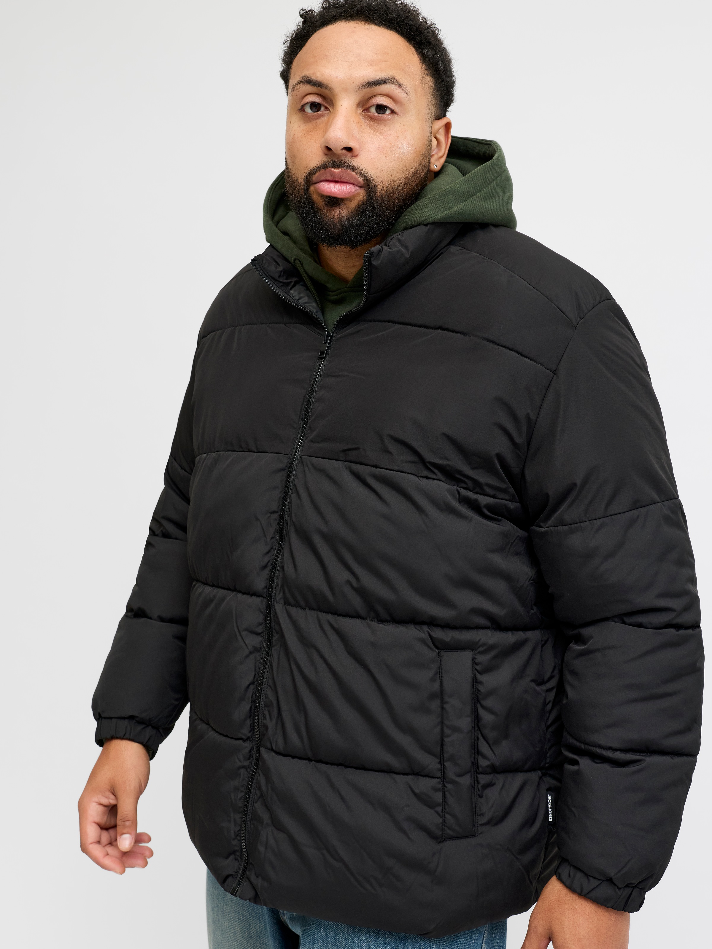 Jack & Jones PlusSize Veste matelassée »JJMAZE PUFFER COLLAR PLS« ohne Kapuze