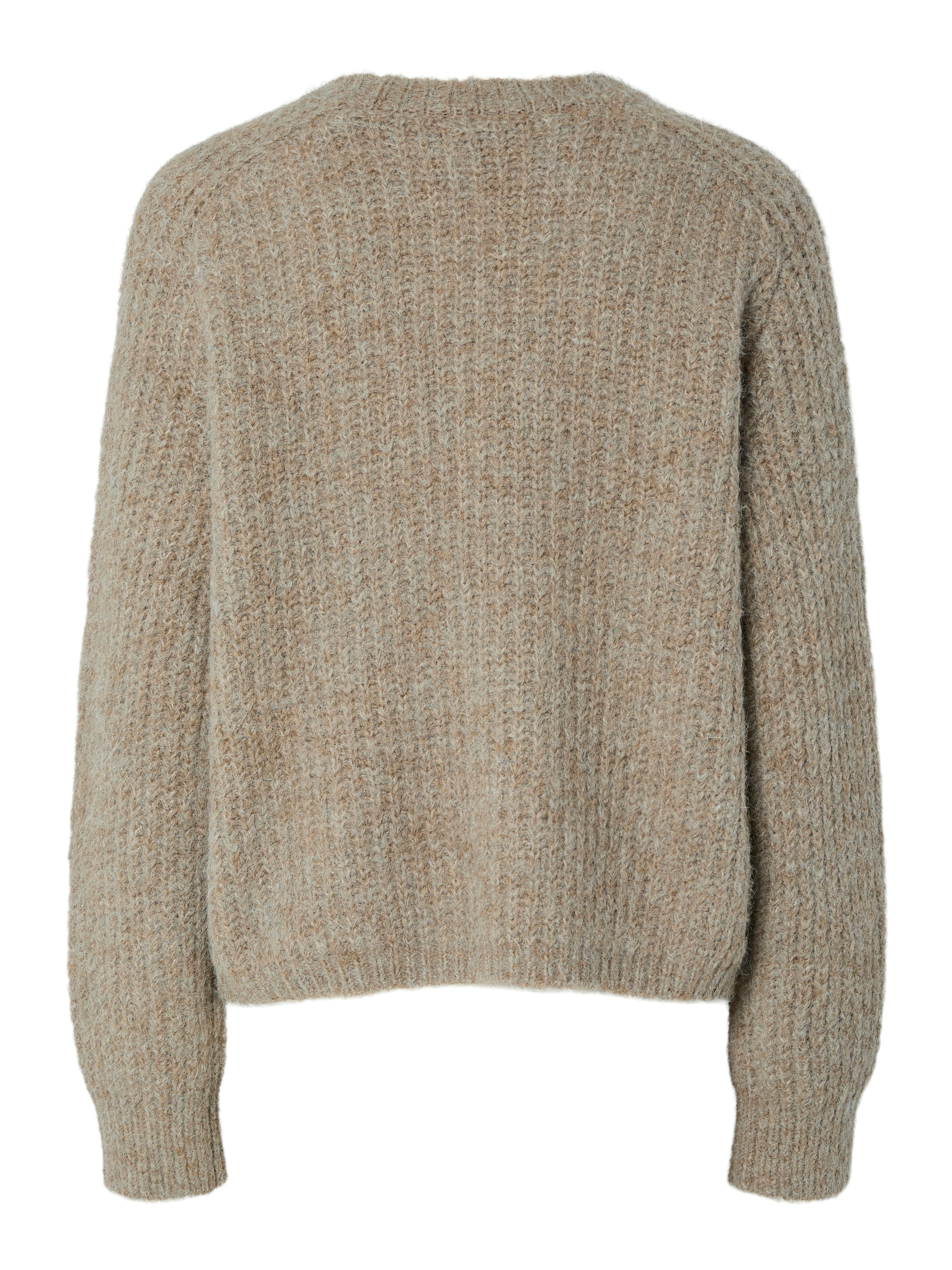 pieces Strickpullover »PCCLEO LS O-NECK CHUNKY KNIT NOOS BC«
