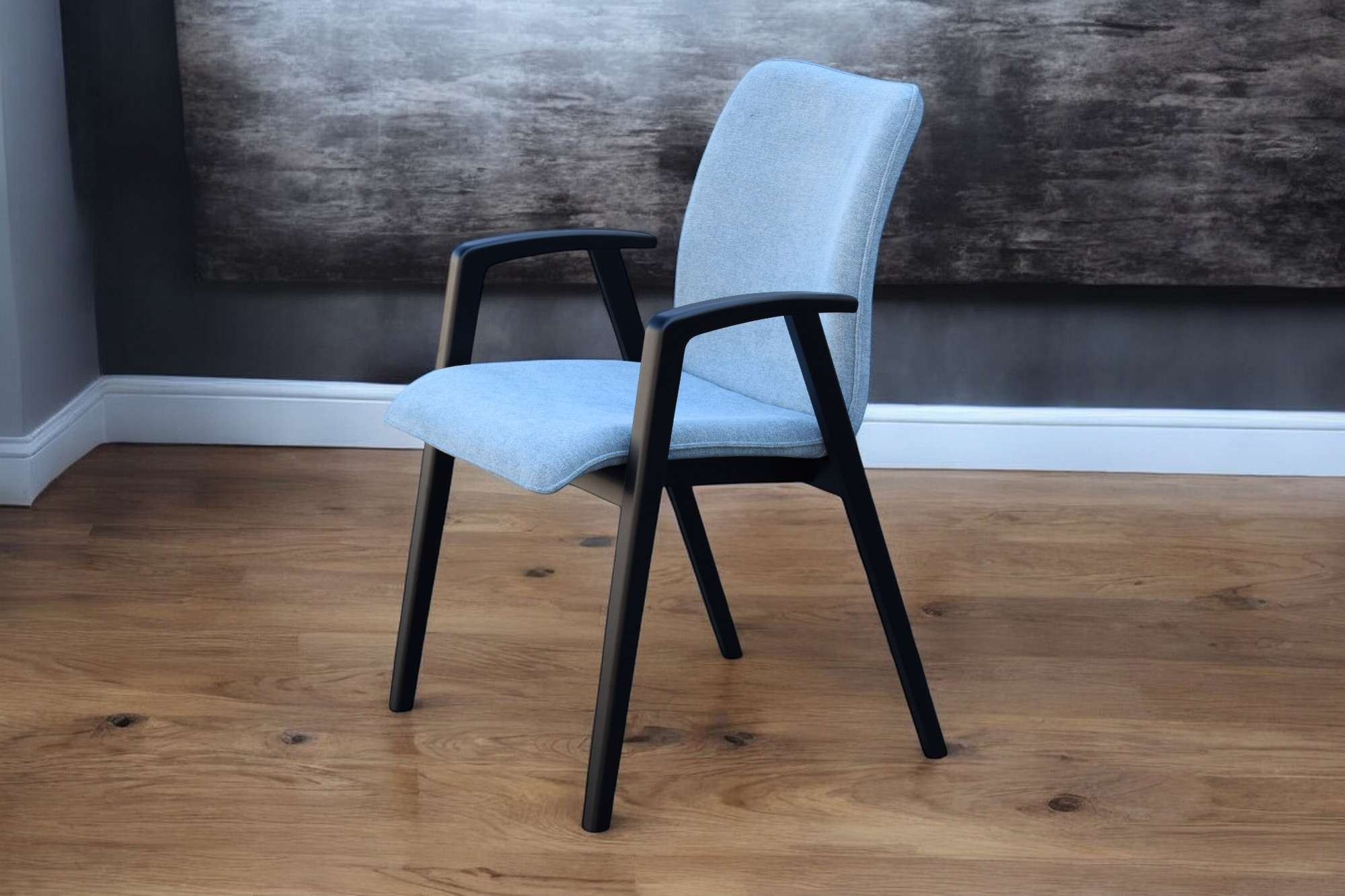 GOODproduct Armlehnstuhl »Loreen Esszimmerstuhl, Polsterstuhl, Wohnstuhl, Essstuhl mit Armlehnen« (Set) 2 Stk.Massivholzgestell und Armlehnen, stilvoll, bequem, Designstuhl