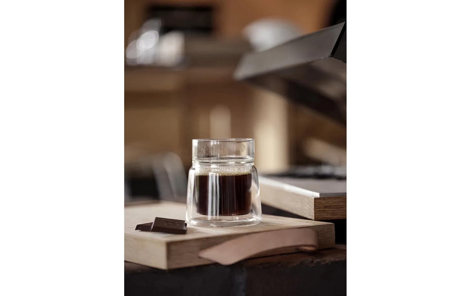 Jacob Jensen Thermoglas »Medium 210 ml, 1 Stück« Thermo-Kaffeeglas mit innovativem Design