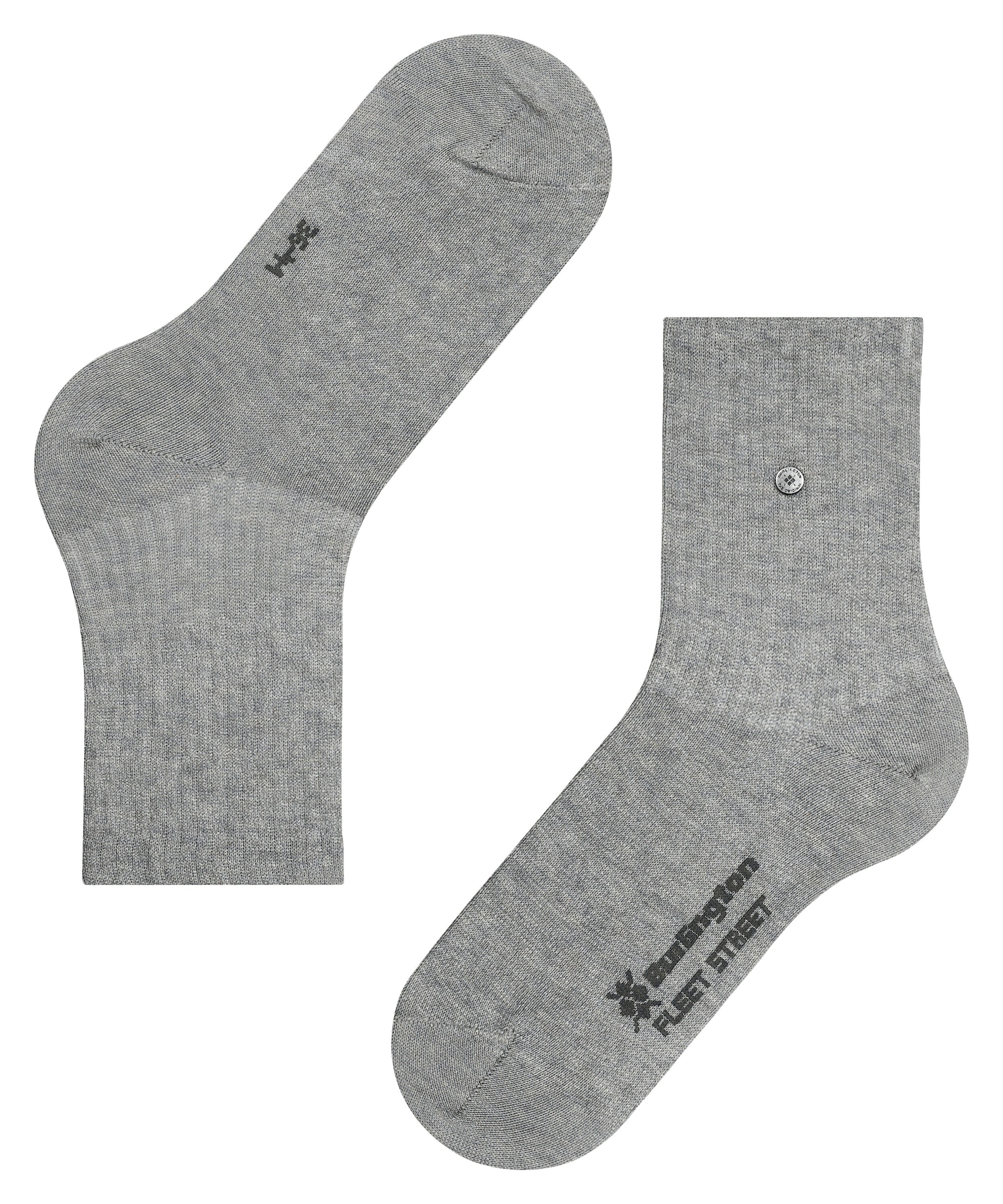 Burlington Socken »Fleet Street« Einheitsgrösse 36-41, modische Rippenstruktur, Burlington-Clip