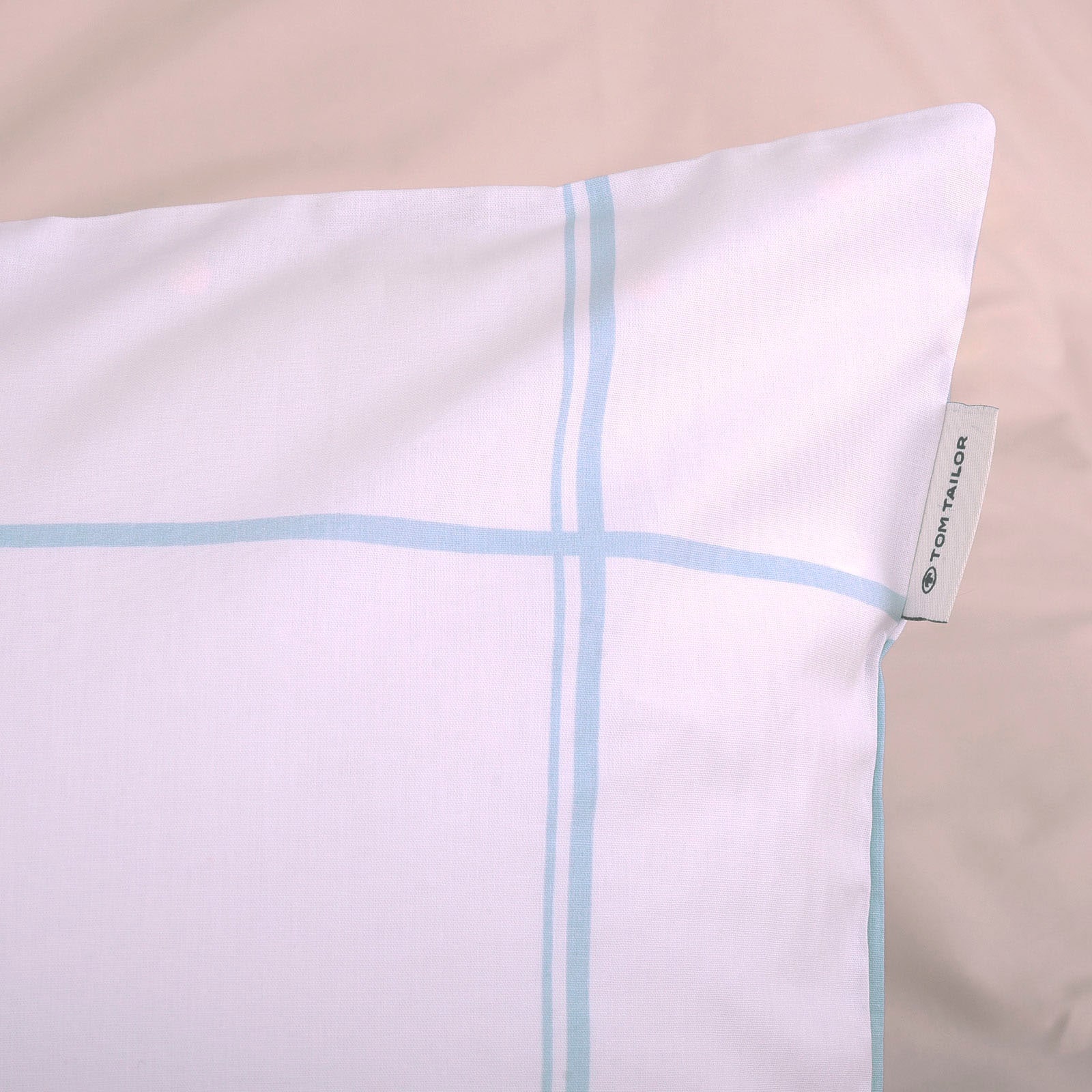 TOM TAILOR HOME Bettwäsche »LARGE CHECK in Gr. 135x200cm oder 155x220cm« 2 Stk. new bedroom, gewebtes Label