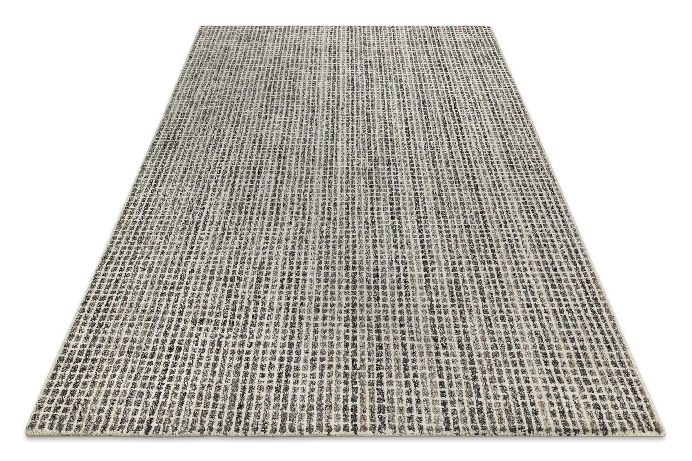 Wecon home Teppich »Hamptons FOURTEEN« rechteckig 10 mm Höhe Läufer, Fasermix, Kurzflor, Wohnzimmer, Schlafzimmer, elegant, Karo