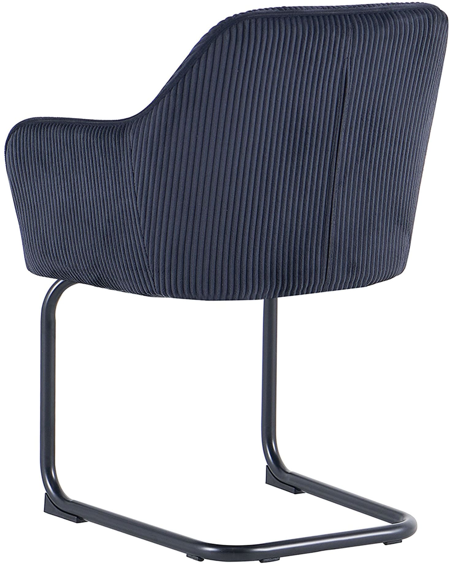 byLIVING Chaise cantilever »ELBA« (Ensemble) 2 cuisGrob-Cord, 110 kg, 180° drehbar Rückholfunktion, Schwingstuhlgestell