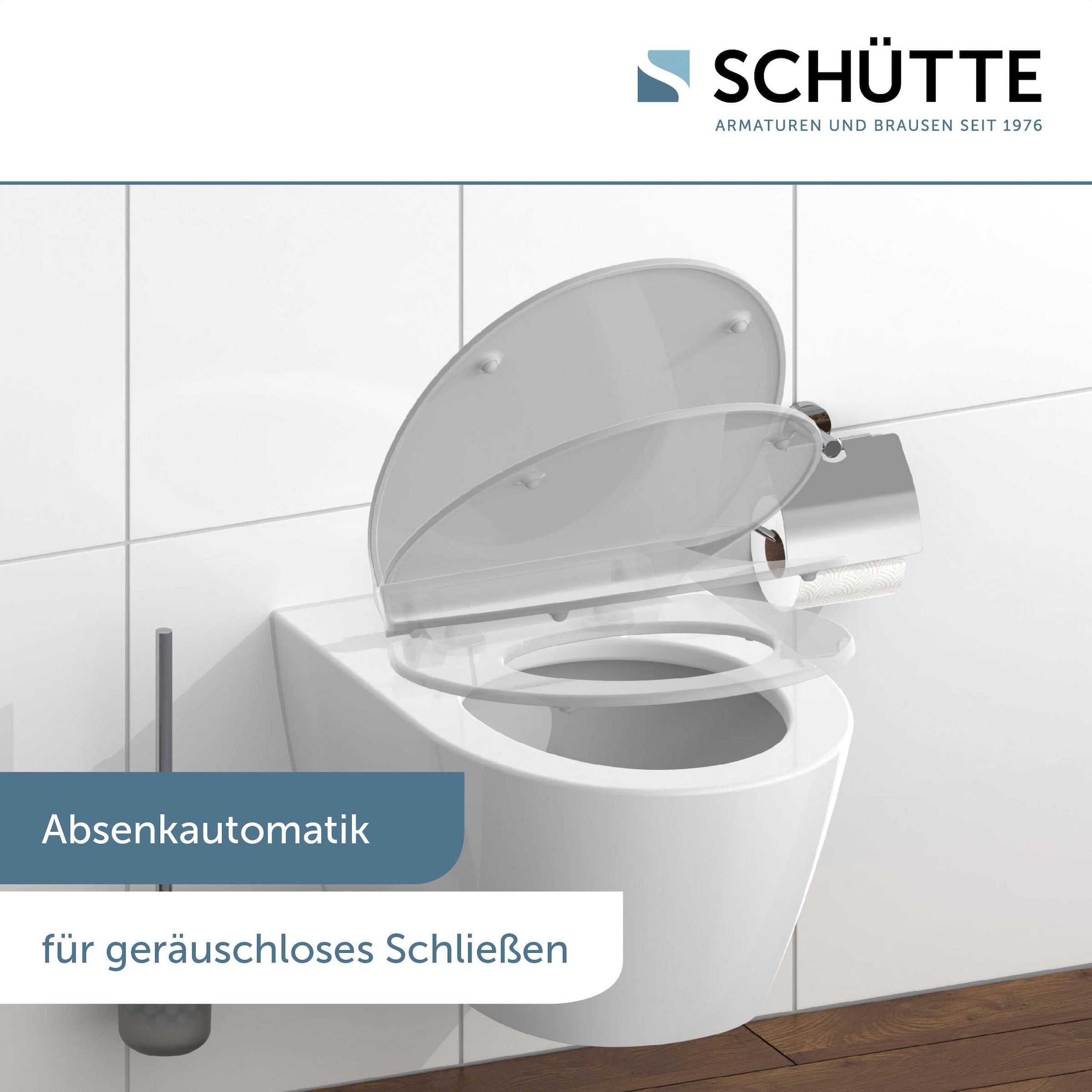 Schütte Siège de WC »SLIM« Duroplast, Absenkautomatik, Schnellverschluss, besonders flache Form