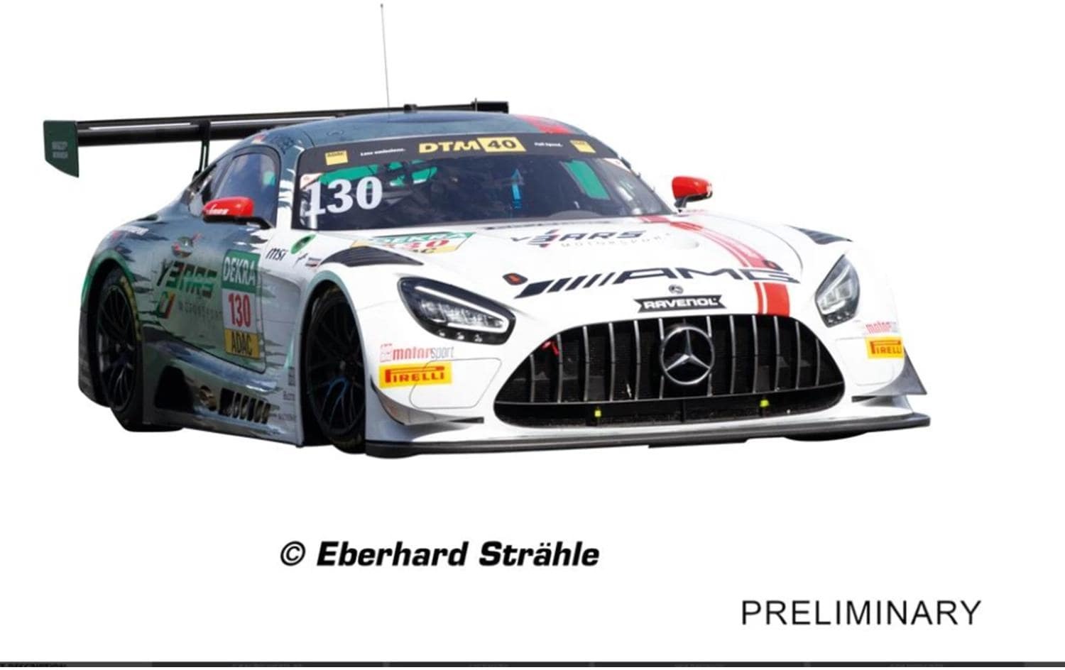 Carrera® Rennbahn-Auto »Mercedes AMG GT3 EvoNo.130 Slotcar 1:32« Digitales Slotcar Mercedes-AMG GT3 Evo im Massstab 1:32