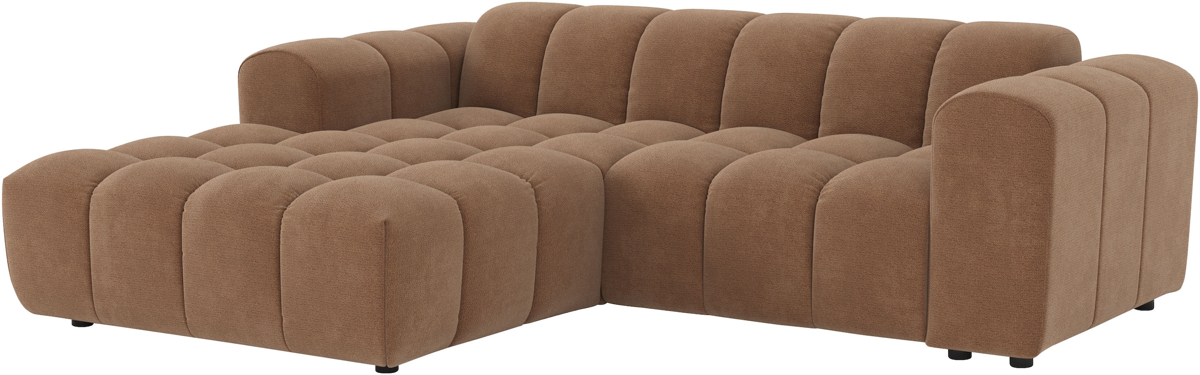 GOODproduct Canapé d'angle »Rocco L-Form, B: 248 cm, modernes Bubble-Sofa, grosszügiger Sitzkomfort« caractère de salon modulable, librement positionnable, design moderne