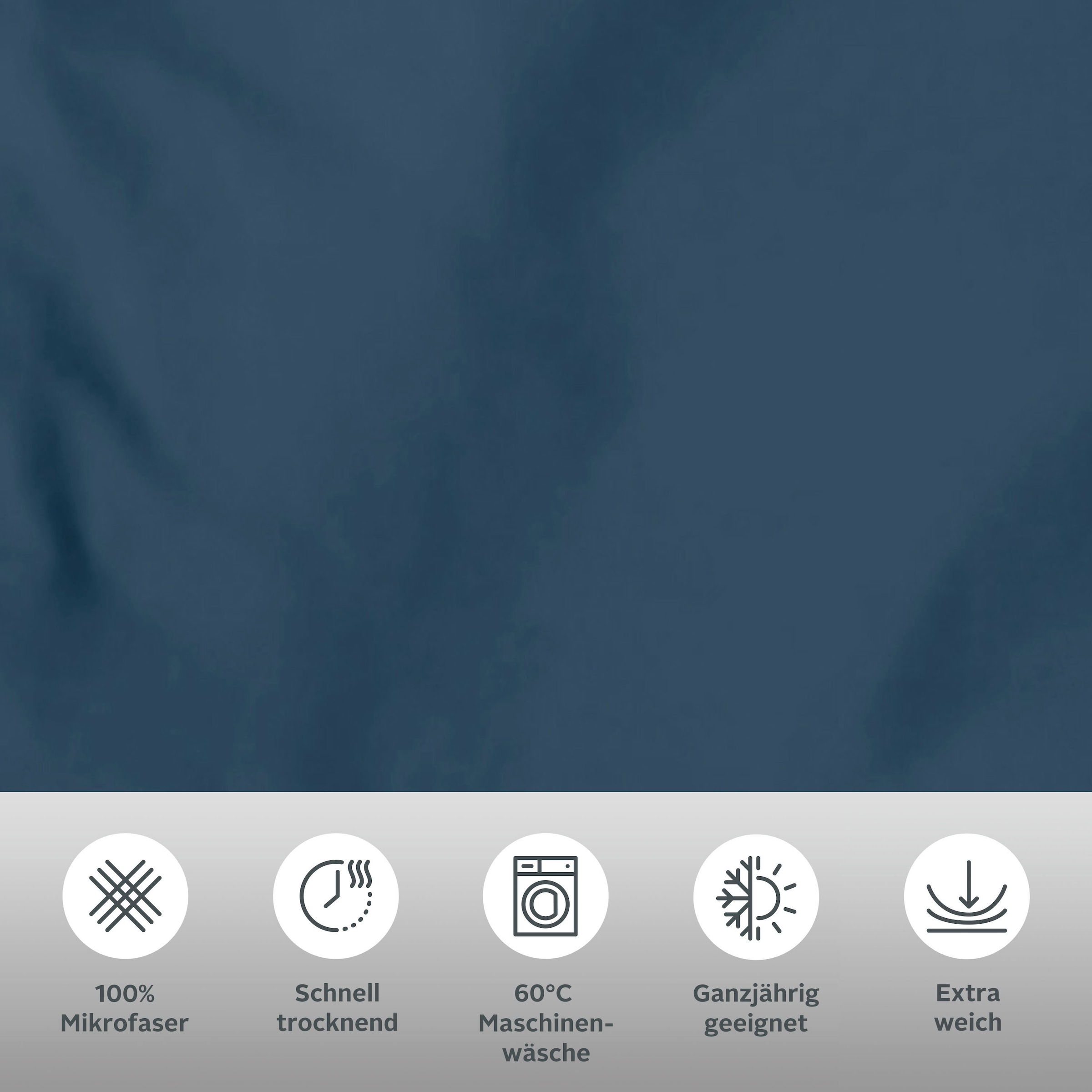 GOODproduct Bettwäsche »Desner 100% Microfaser, extra weich, allergikerfreundlich« 2 Premium Qualität, uni, schnell trocknend, pflegeleicht, ab 135x200 cm