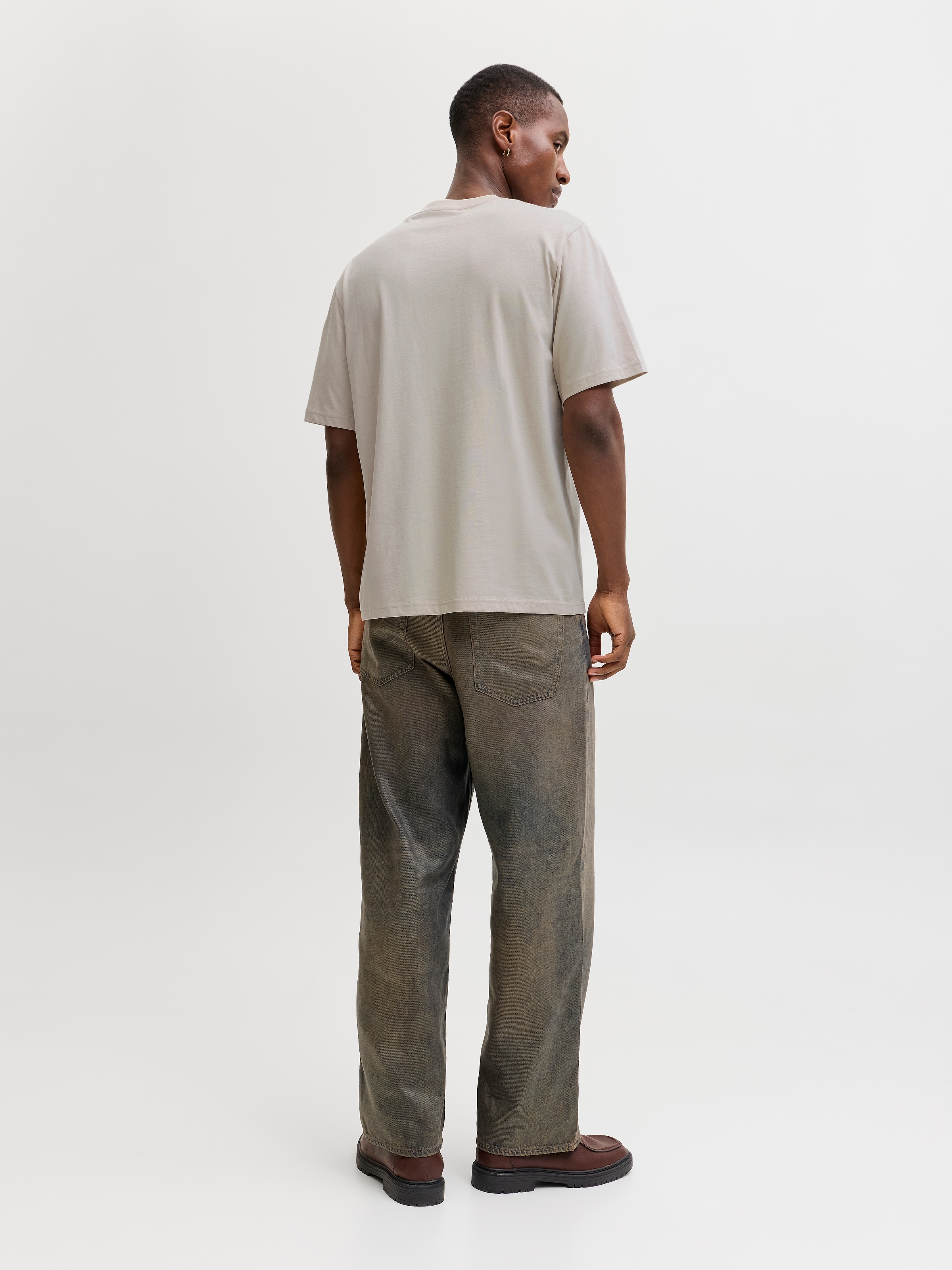 Jack & Jones Rundhalsshirt »JJEDENVER GRAPHIC TEE SS O-NECK SN« mit Logobranding