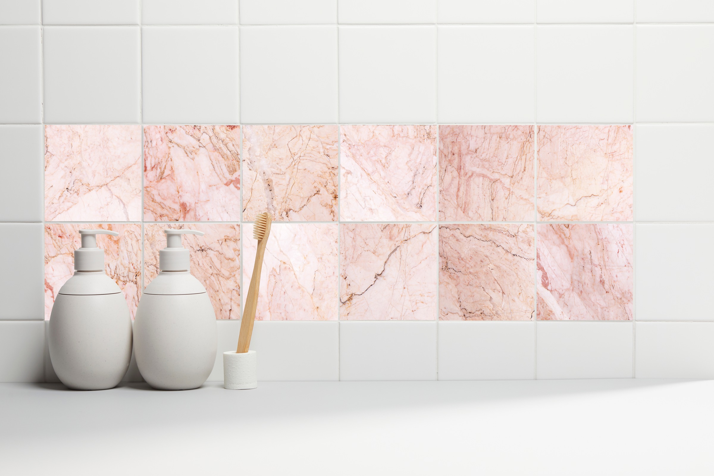 queence Autocollants pour carrelage »Marmor« Stickerfliesen, selbstklebend, Sticker, 12er Set