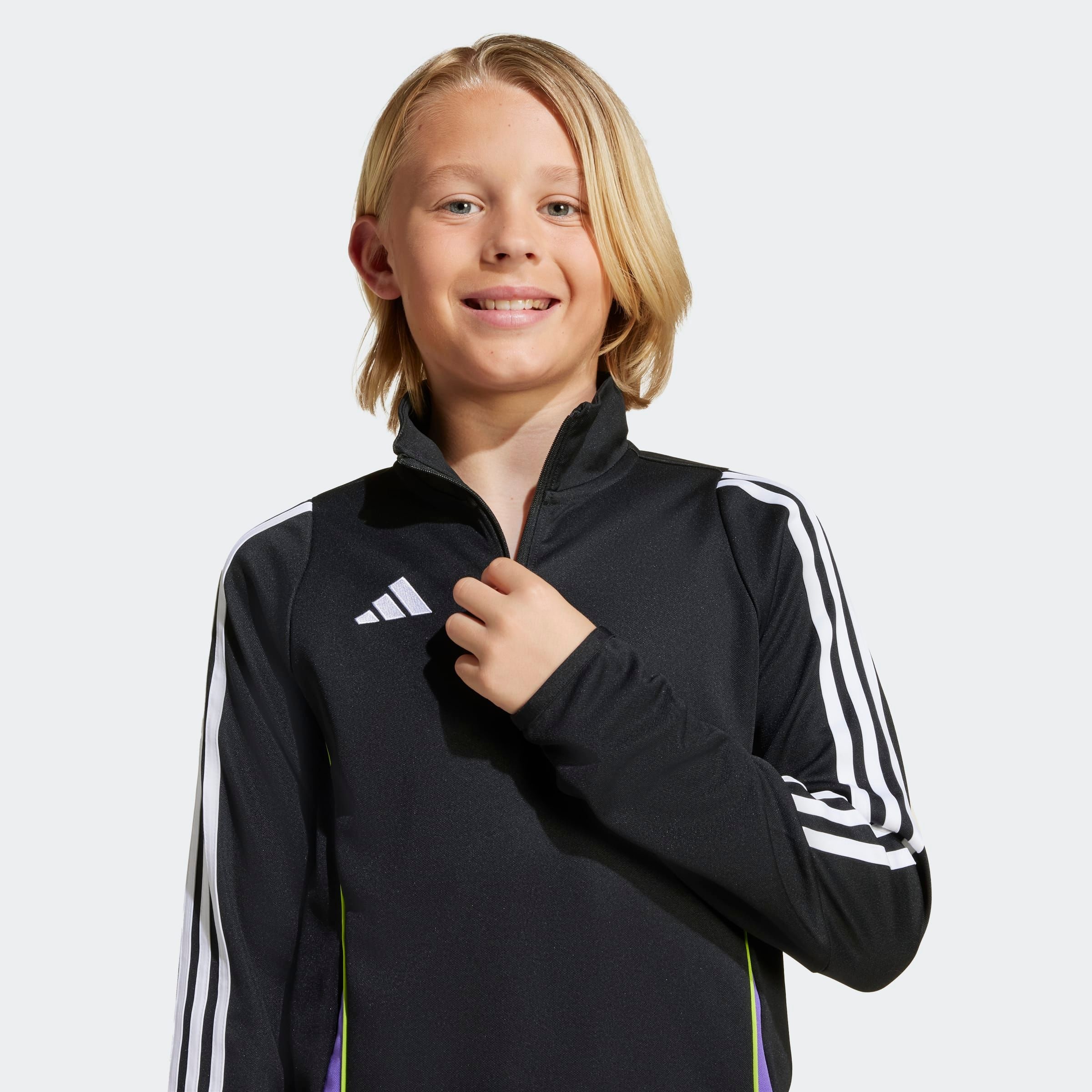 adidas Performance Trainingsshirt »TIRO 24 KIDS TRAININGSOBERTEIL« schmaler Schnitt, mit Reissverschluss, atmungsaktiv