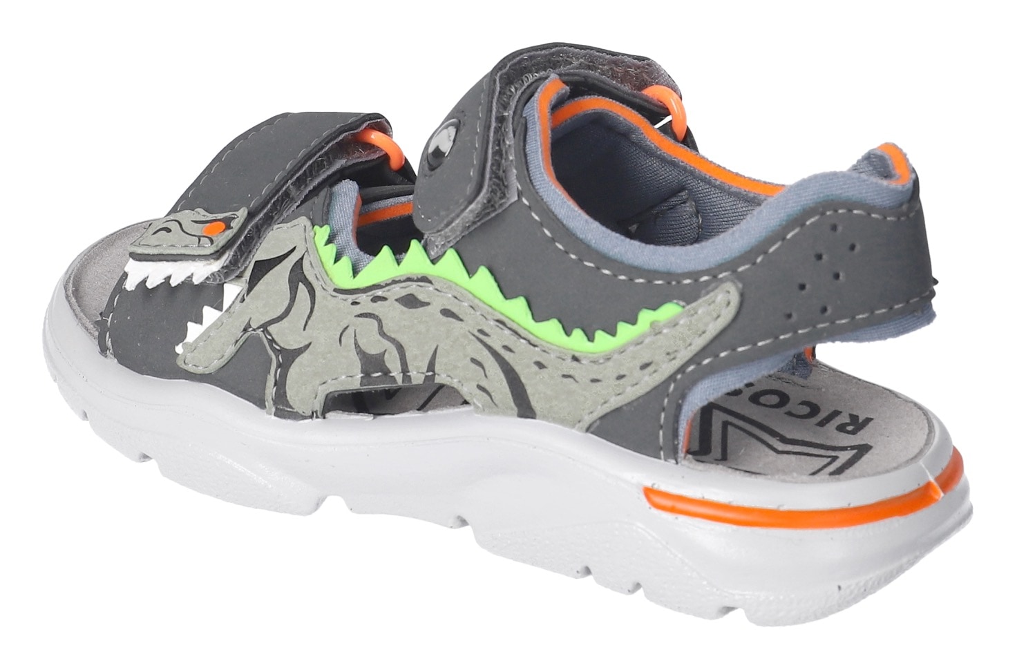 Ricosta Sandale »Raptor WMS: mittel«  , Sandale mit Klett, Dino-Print , Grössenschablone zum Download