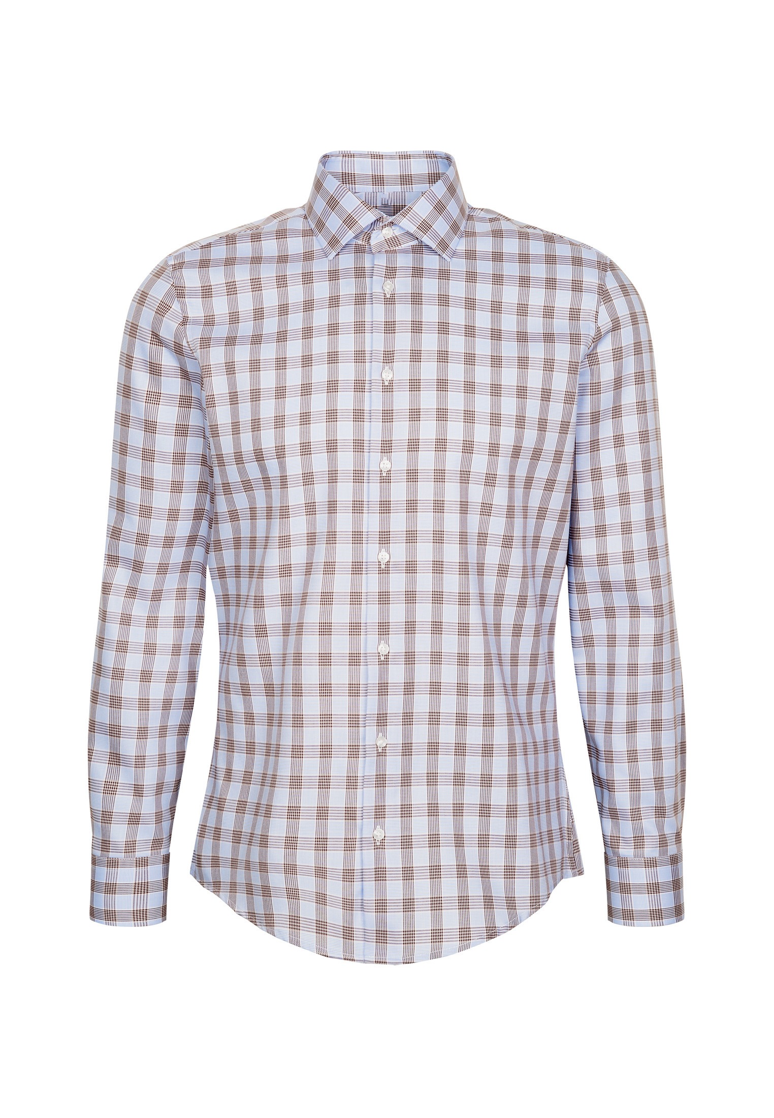 seidensticker Businesshemd »Slim«, Slim Langarm Kentkragen Karo
