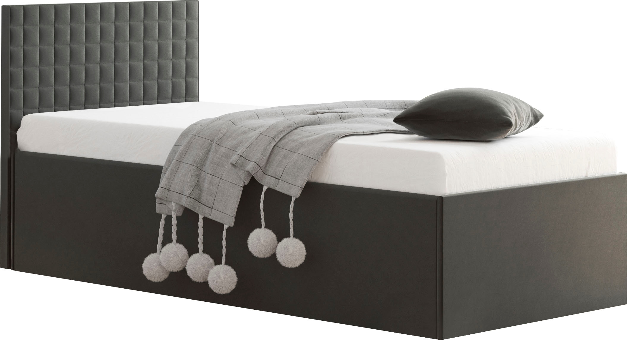 Westfalia Schlafkomfort Lit rembourré avec coffre de lit en version avec matelas
