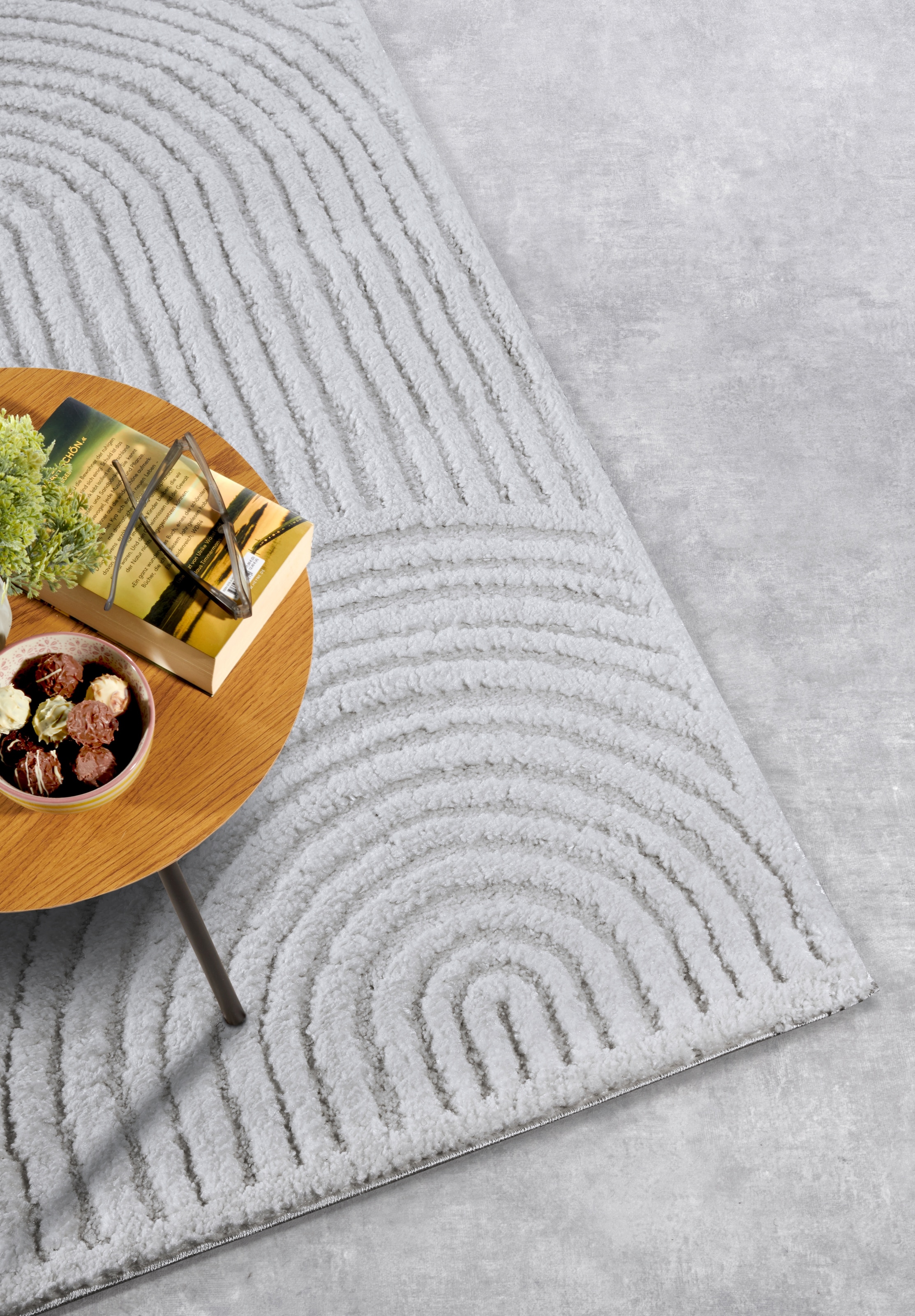 ELLE DECORATION Designteppich »Chappe« rechteckig 18 mm Höhe Shaggy, Läufer, flauschig, weich, Langflor, modern, Hoch Tief Effekt