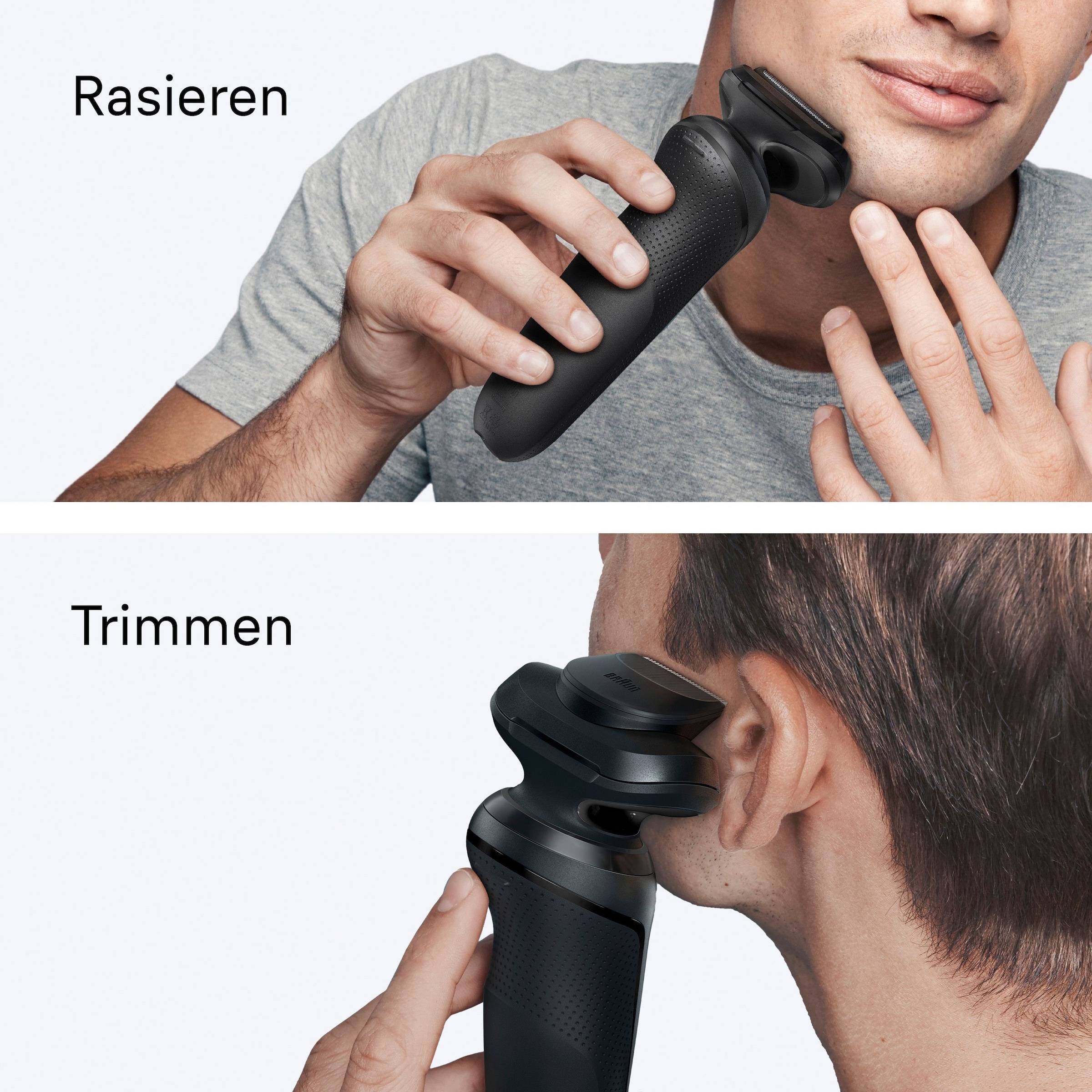 Braun Rasoirs électriques »Series 5 52-N1200s« 1 cuis Aufsätze 100% wasserdicht, Präzisionstrimmer-Aufsatz, Bis zu 50 Min