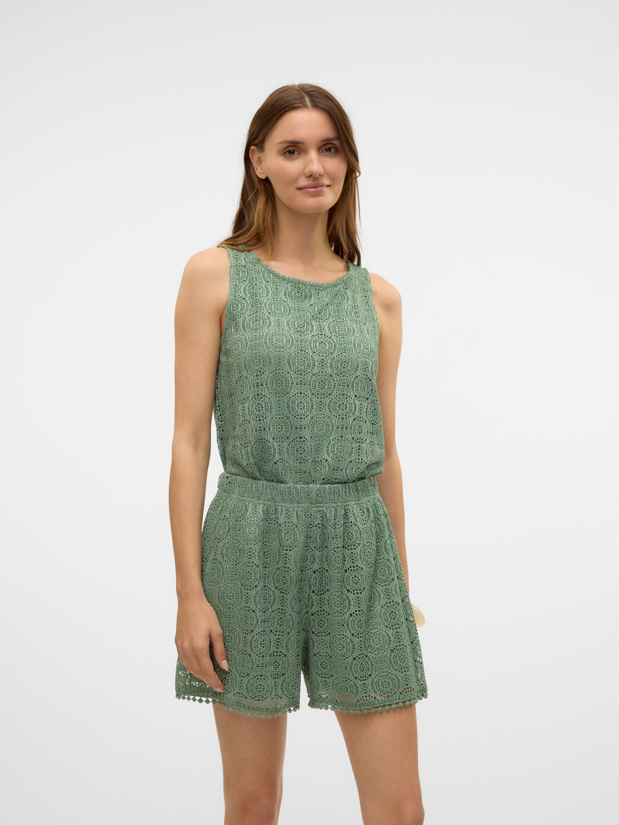 Vero Moda Top en dentelle »VMMAYA TANK TOP JRS VO« mélange de matériaux, coupe régulière