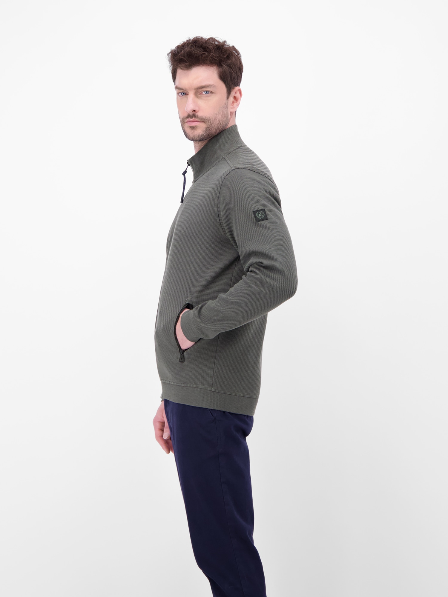 LERROS Veste sweat »Sweatjacke aus Baumwollmischgewebe«