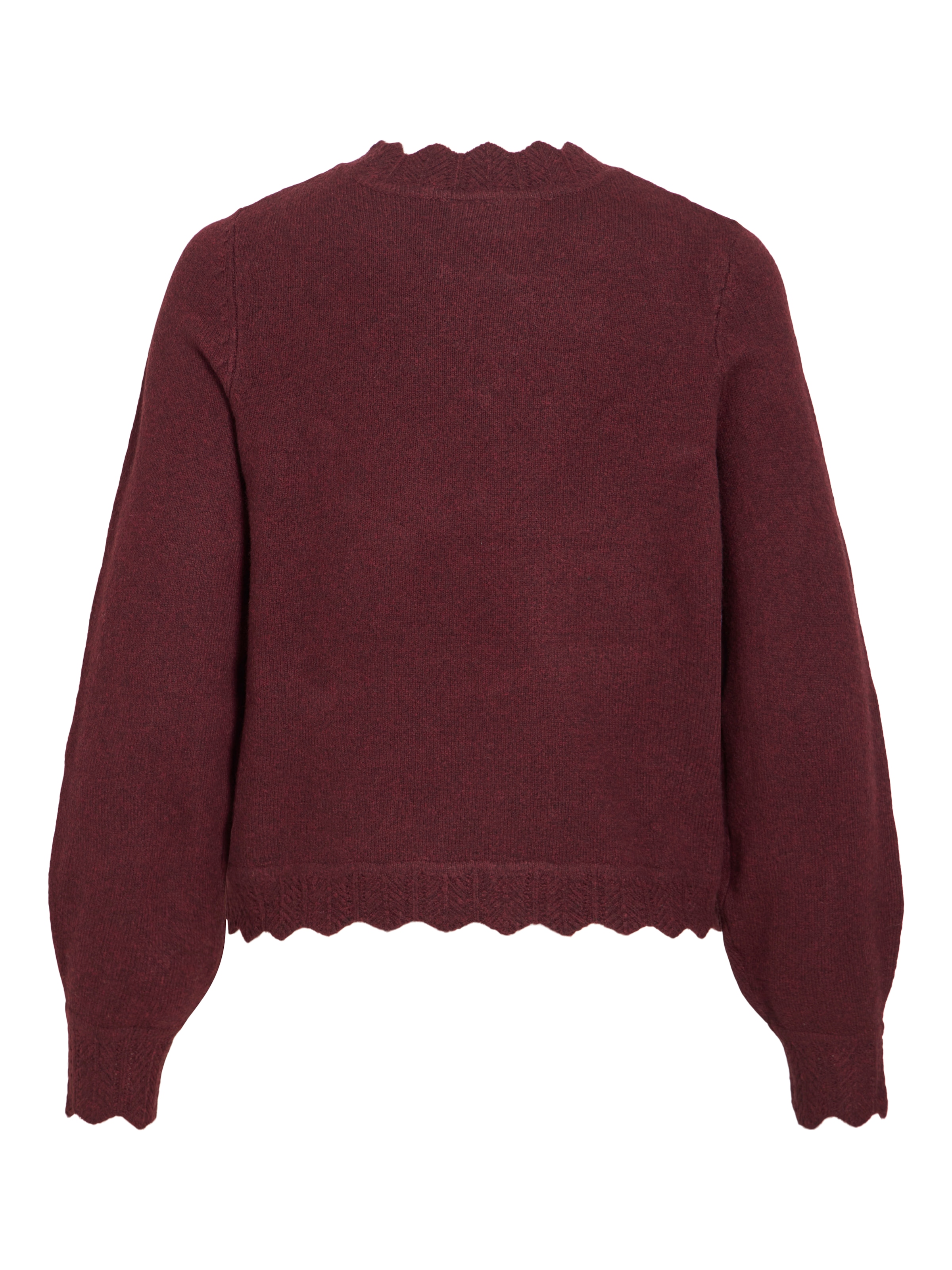 Vila Pull en tricot »VINIKOLINA O-NECK L/S KNIT TOP - NOOS« mélange de matériaux, coupe régulière