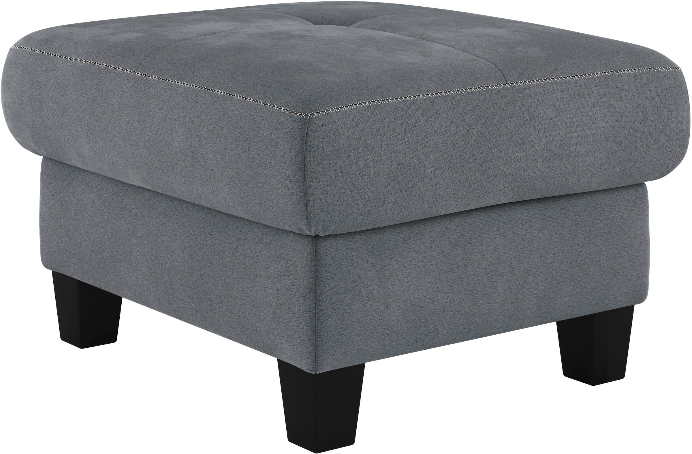 PLACES OF STYLE Tabouret rembourré »Varese« Kreuznaht in beige