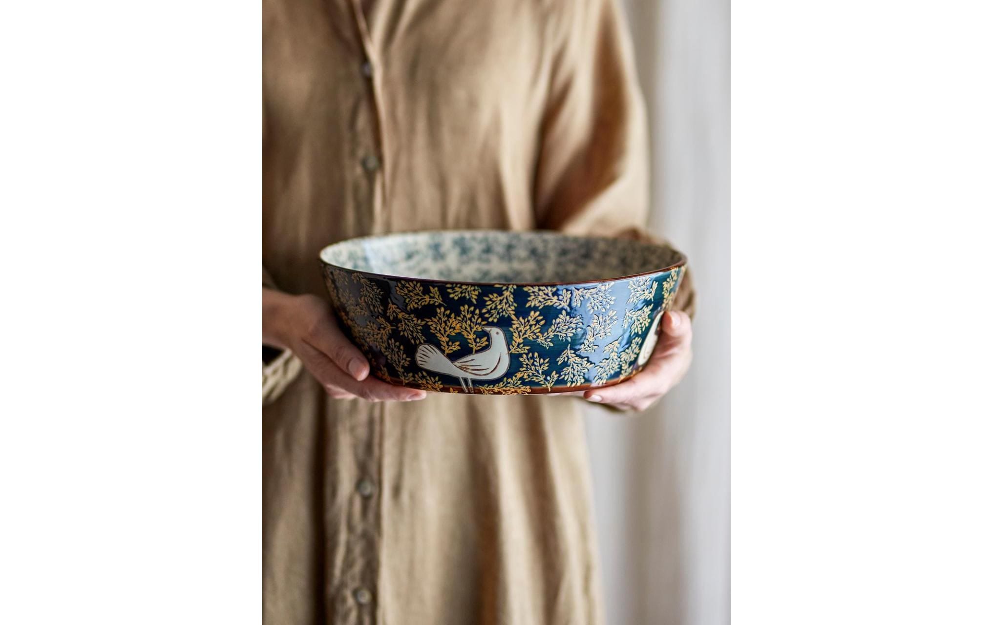 Bloomingville Dessertschale »Hezha, Steinzeug, 28 cm« 1 aus Steinzeug