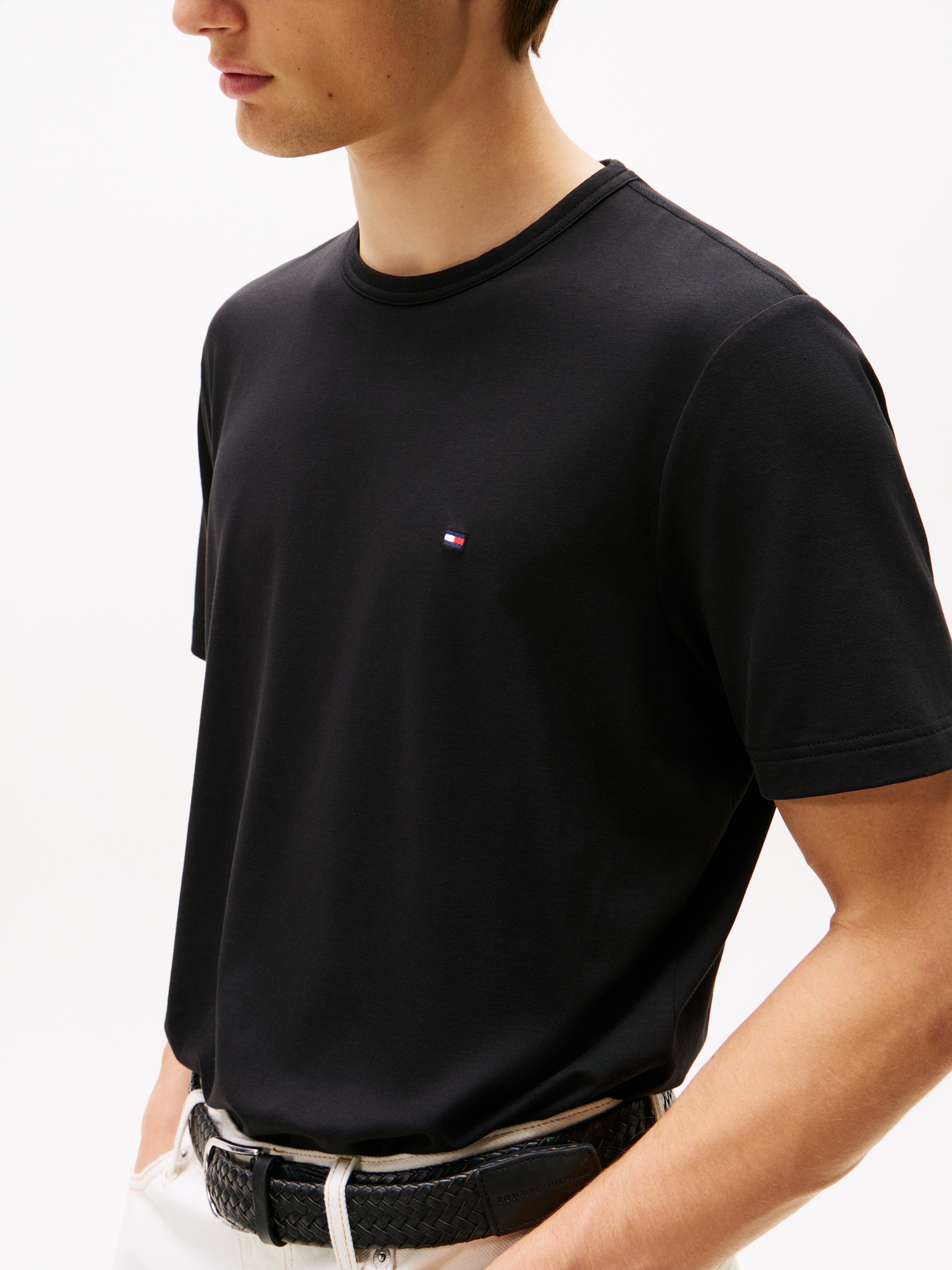 Tommy Hilfiger T-shirt »PERFORMANCE TEE« mélange de matériaux, séchage rapide