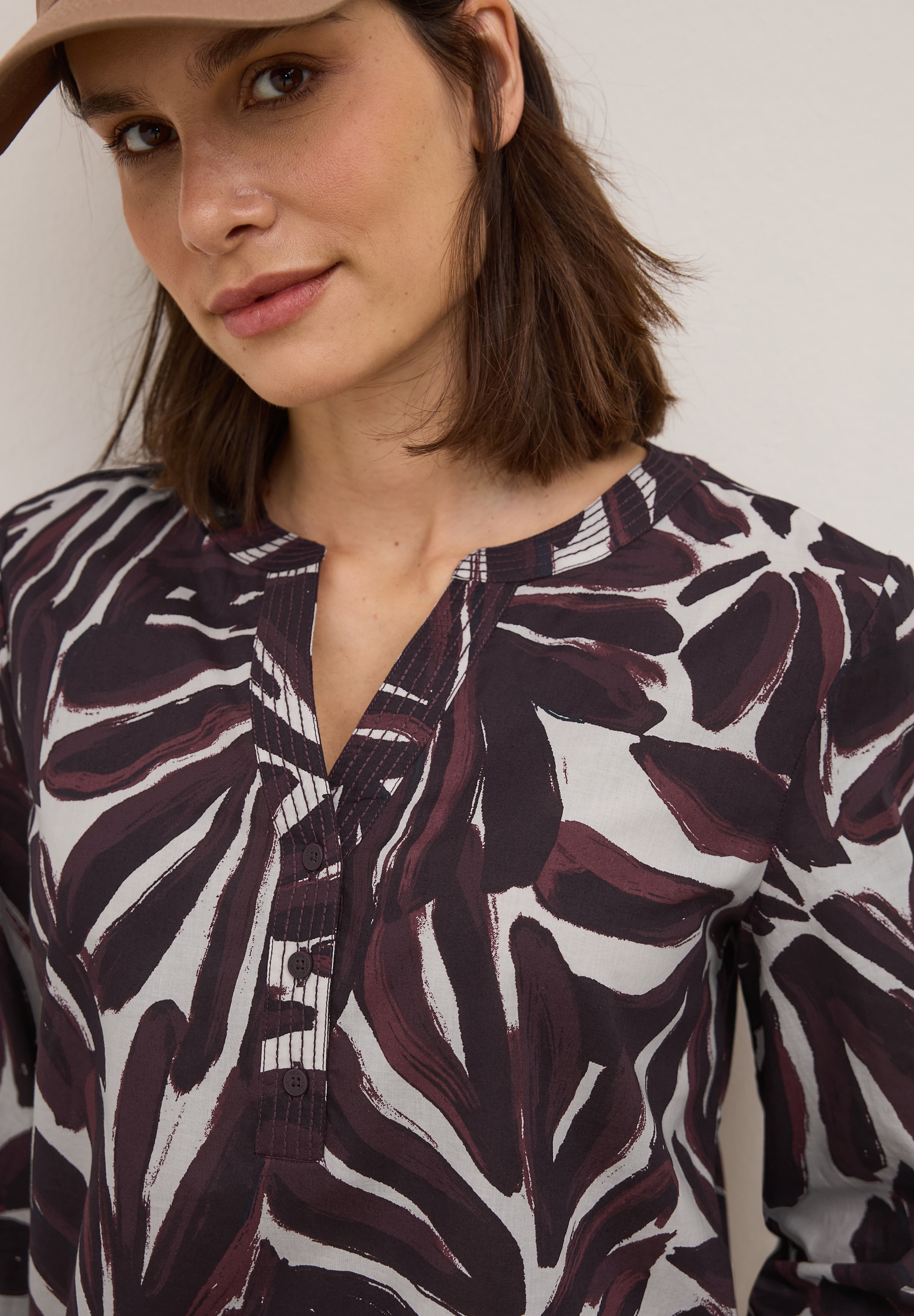 Cecil Blouse classique mit All-Over Print