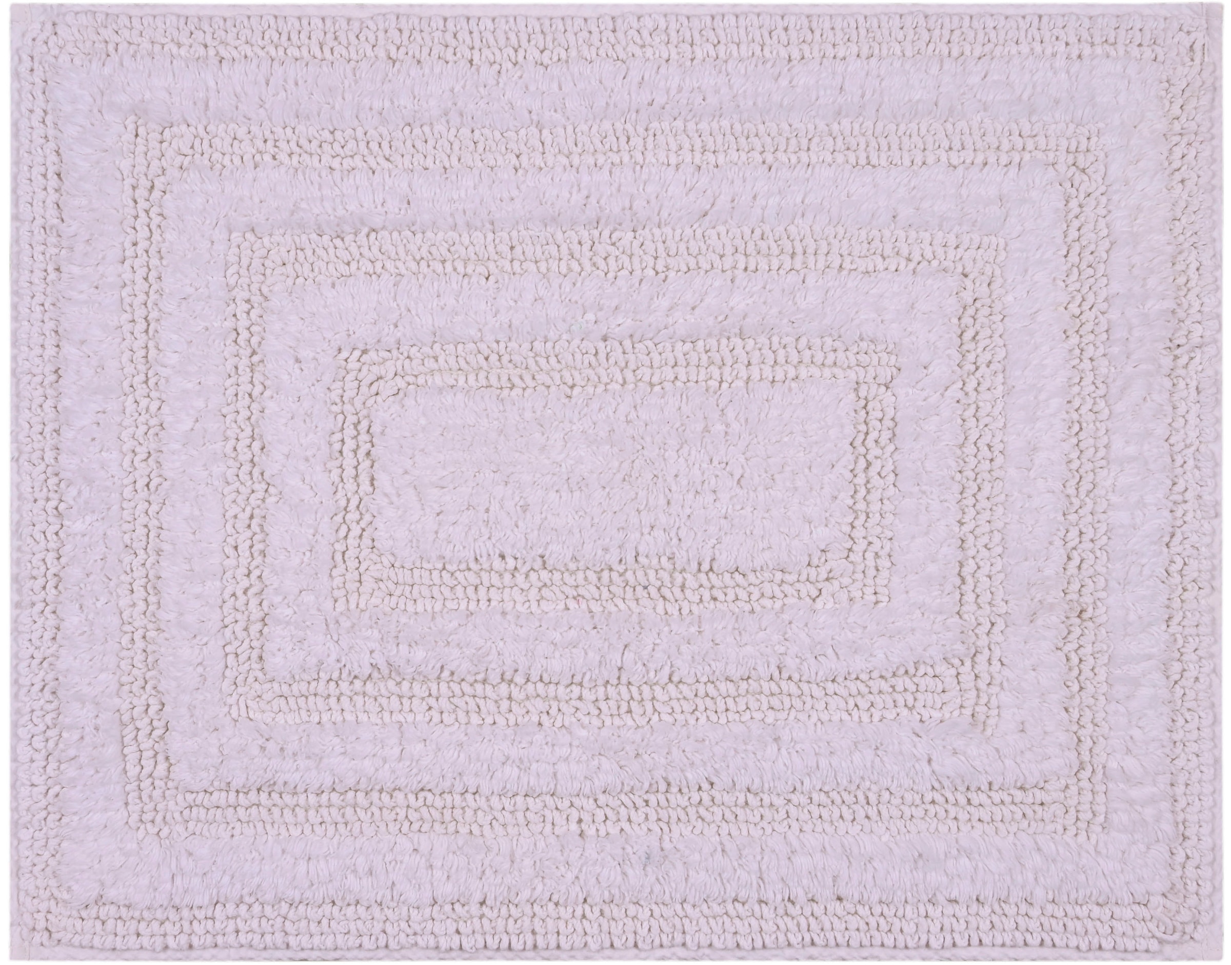 my home Badematte »Inga, Rahmen, Badvorleger, Badezimmer Teppich« Höhe 18 mm beidseitig nutzbar | fussbodenheizungsgeeignet | strapazierfähig 100% Baumwolle, Hoch-Tief-Effekt, weich, trocknergeeignet