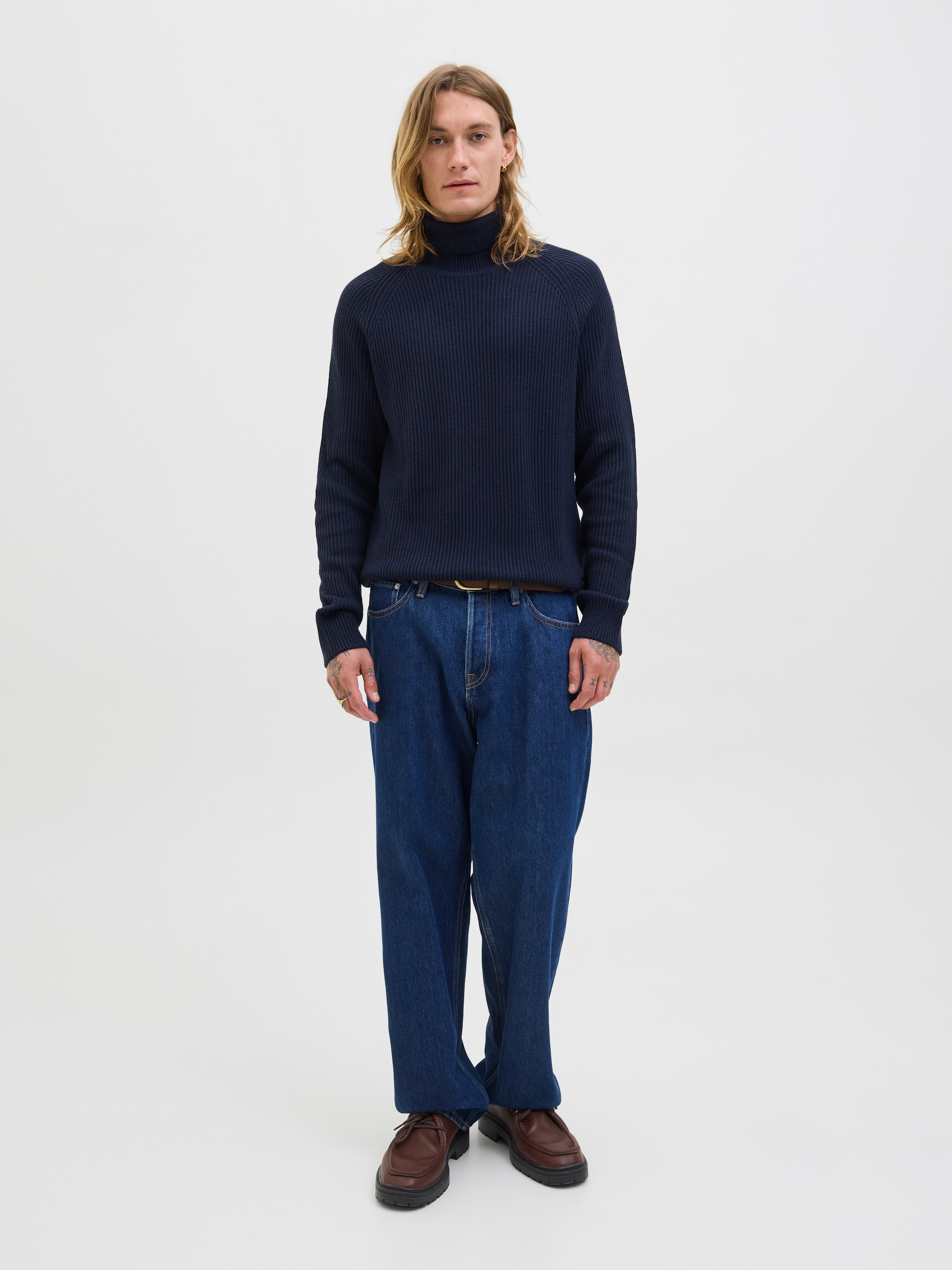 Jack & Jones Rollkragenpullover »JJPANNEL KNIT ROLL NECK AW25«