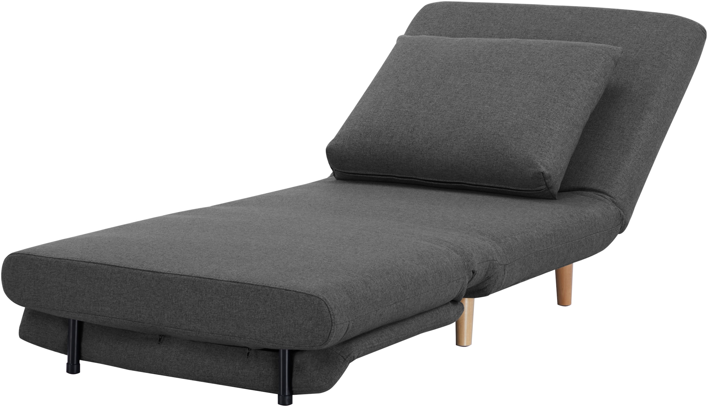 GOODproduct Sessel »AINSLEY« wandelbar zum Gästebett, Schlafsofa, Webstoff u. Cord-Bezug