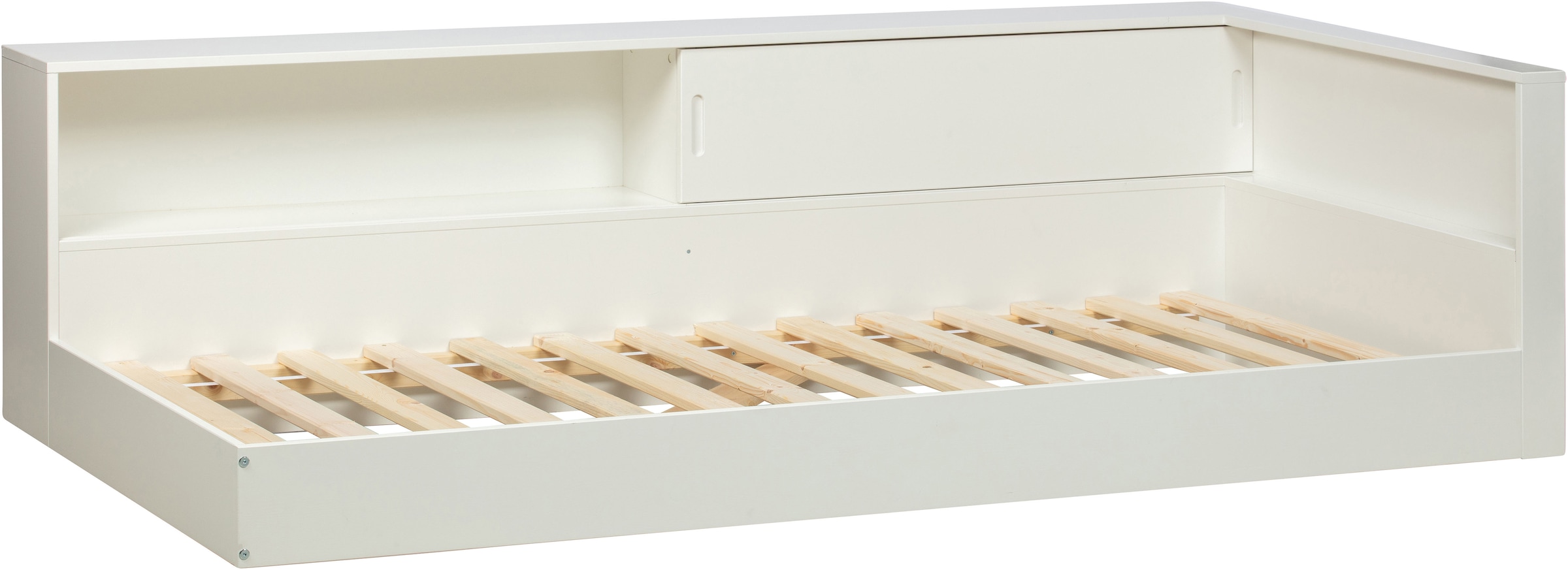WOOOD Stauraumbett »Connect FSC®-Kiefernholz mit Schiebetür und Stauraum 213x118x60 cm« Einfach zu montierbar, Matratzenmass 90x200 cm, Pfleiglicht
