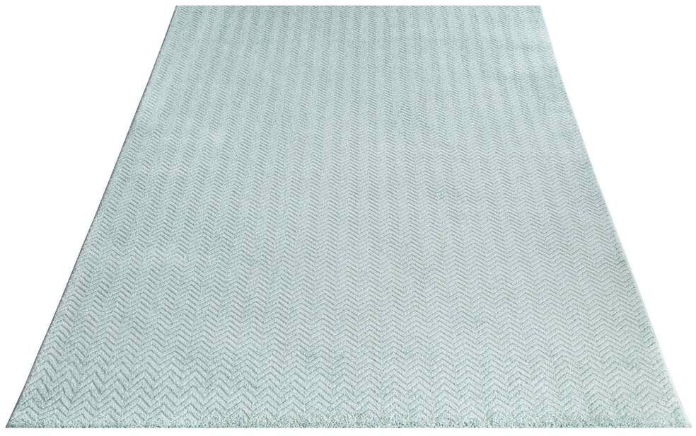 Carpet City Teppich »Friseé-Teppich  FANCY805« rechteckig 12 mm Höhe Läufer, Kurzflor, Einfarbig, 3D-Optik, Zickzack Look, Wohnzimmer