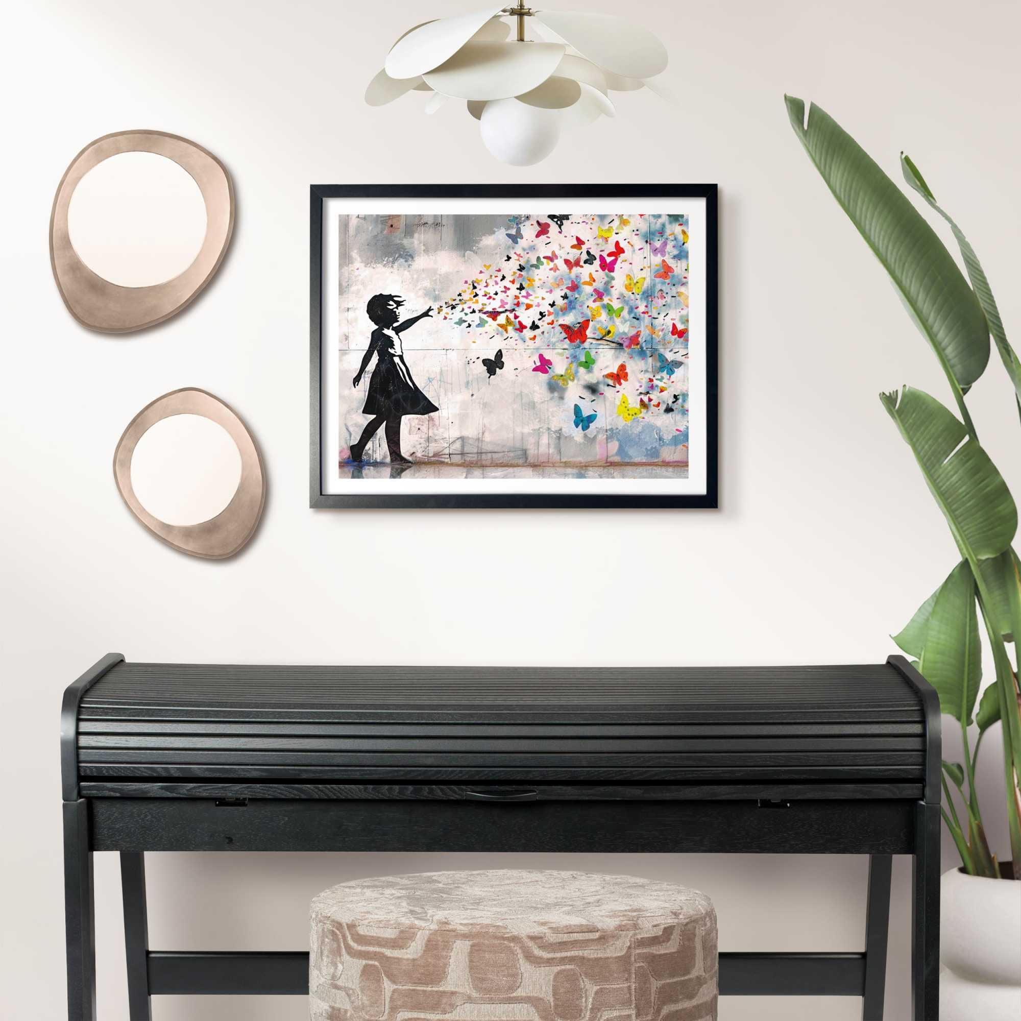 Reinders! Cadre photo »Poster 40x50 schwarz« 1 cuis tlg. Wohnzimmer - Schwarz - MDF - Kein Thema - 43,5x53,5 cm