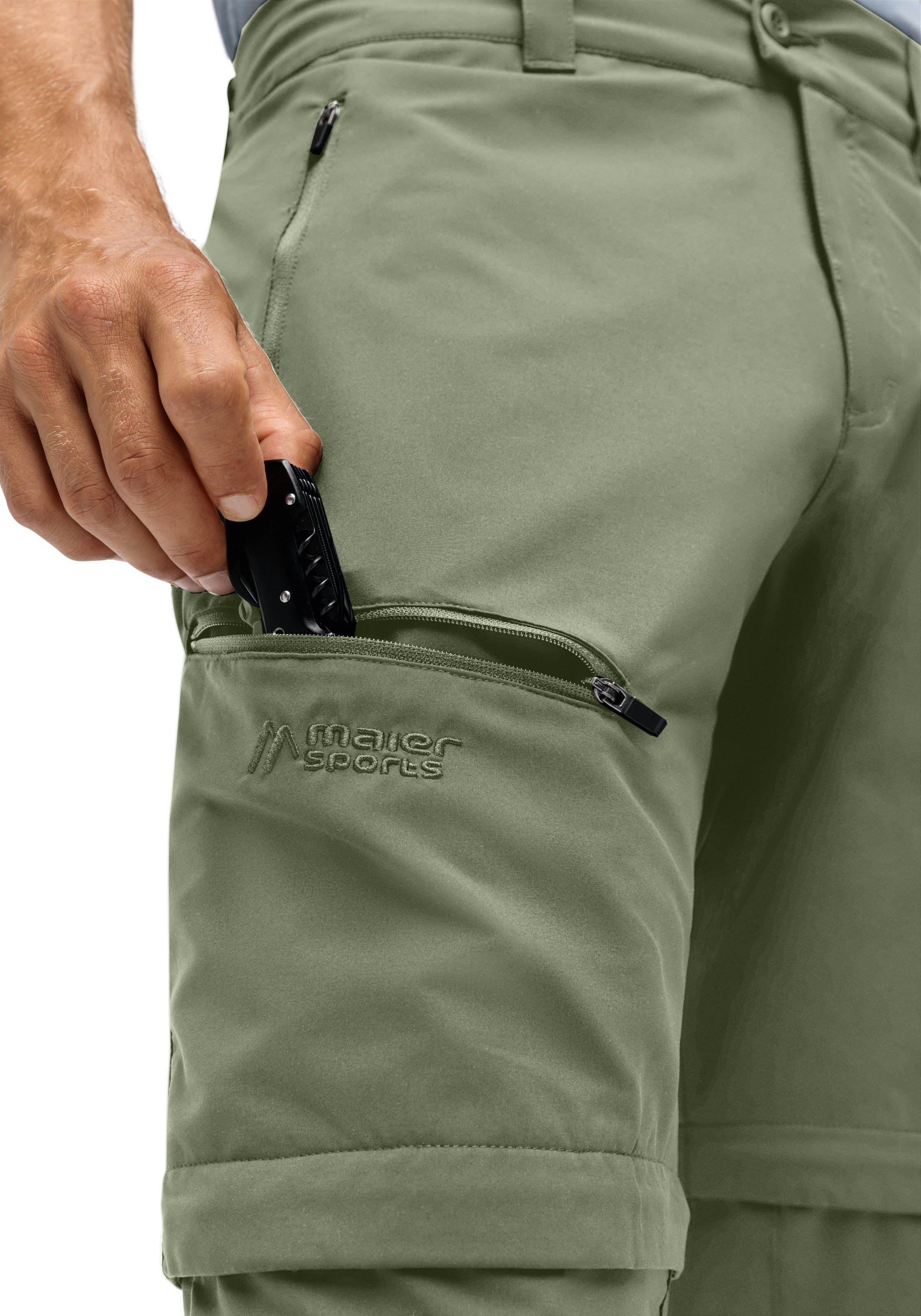 Maier Sports Outdoorhose »Tajo Zip Loop«  Herren Zip-Off Wanderhose, atmungsaktive Trekkinghose, Regular Fit