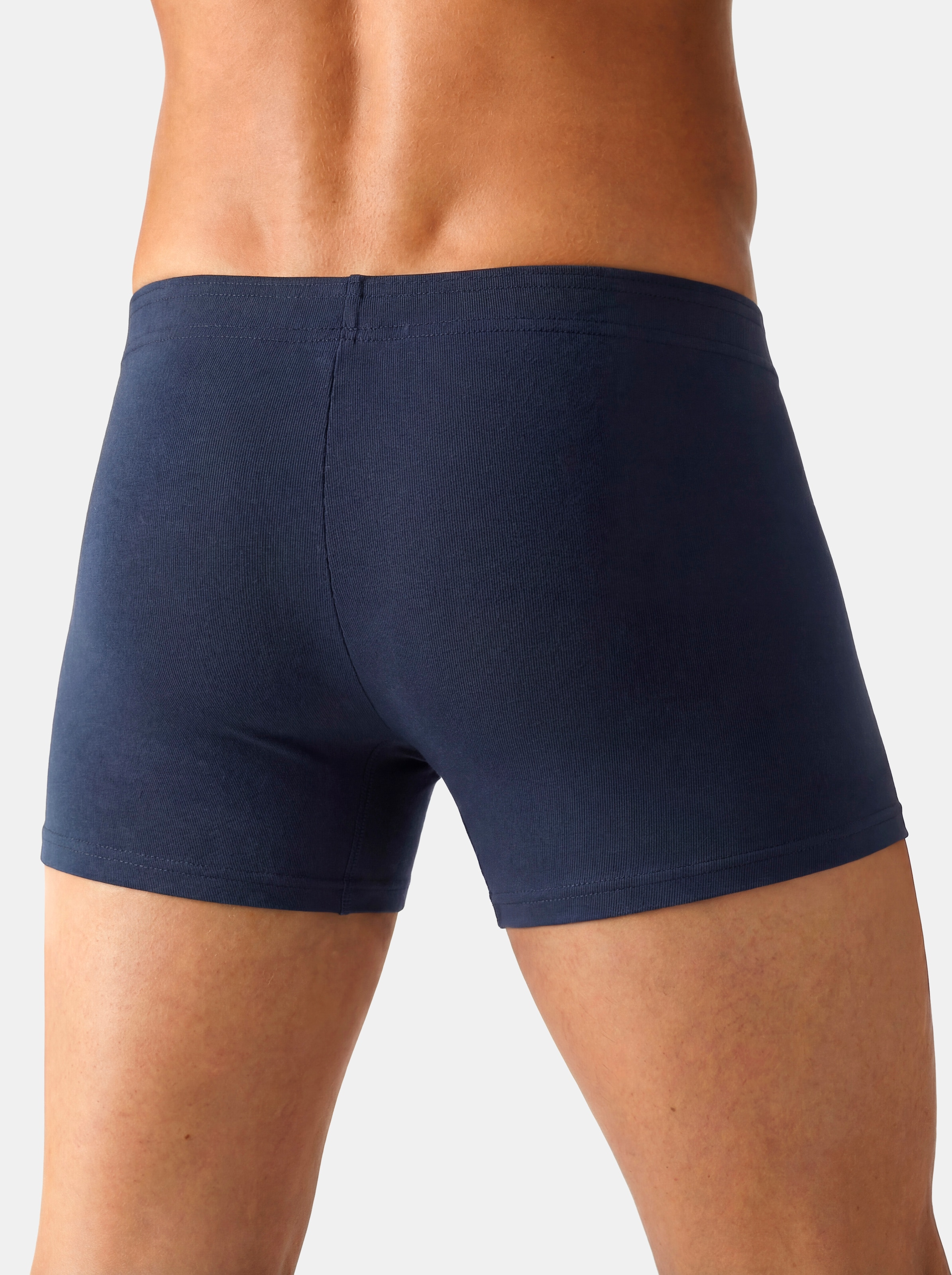 John Devin Boxer »Boxershorts für Herren« Packung, 5 Stk. unifarben, mit Label vorn am Bund, Jersey-Material