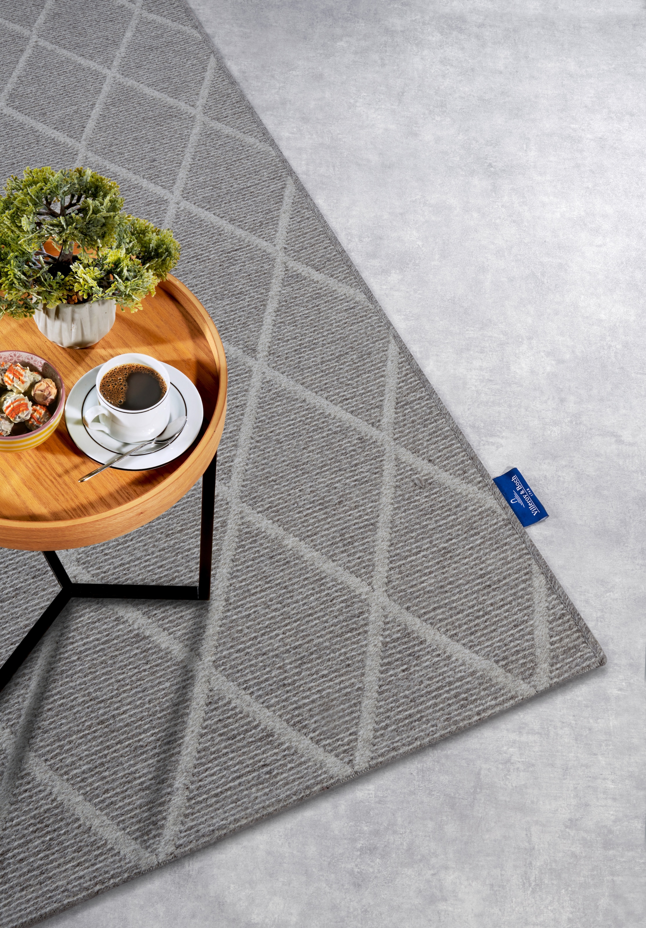 Villeroy & Boch Tapis en laine »Maria« Rectangulaire 5 mm Höhe Schurwolle, Wolle, Natur, Wohnzimmer, Schlafzimmer, Boho, Skandi